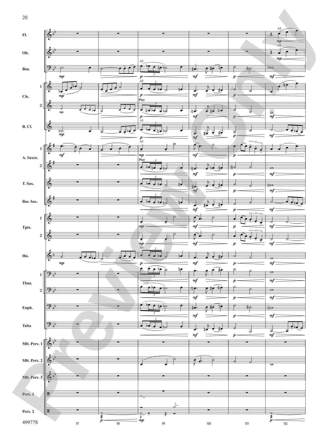 Tha Mi Sgìth: Score