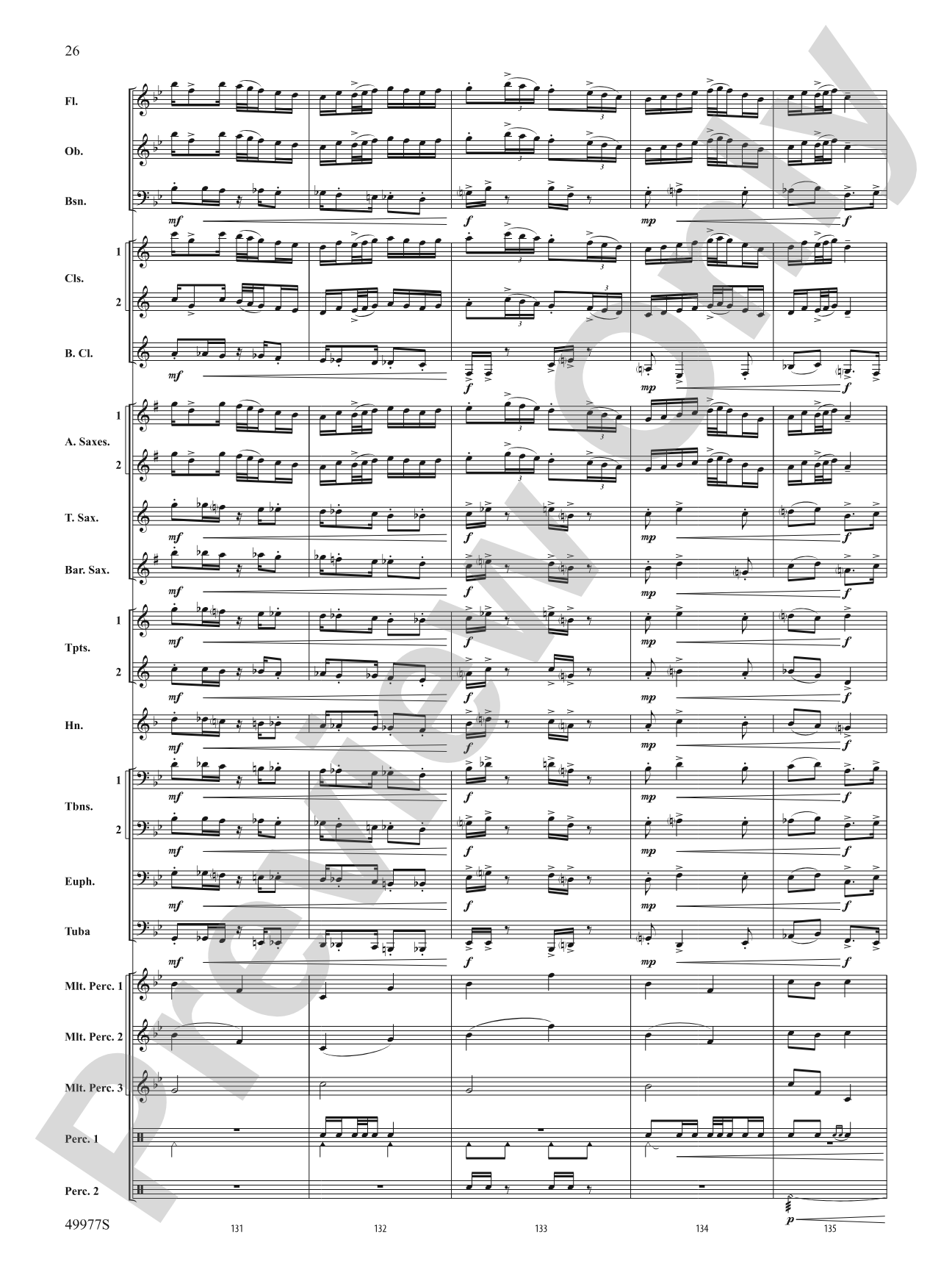 Tha Mi Sgìth: Score