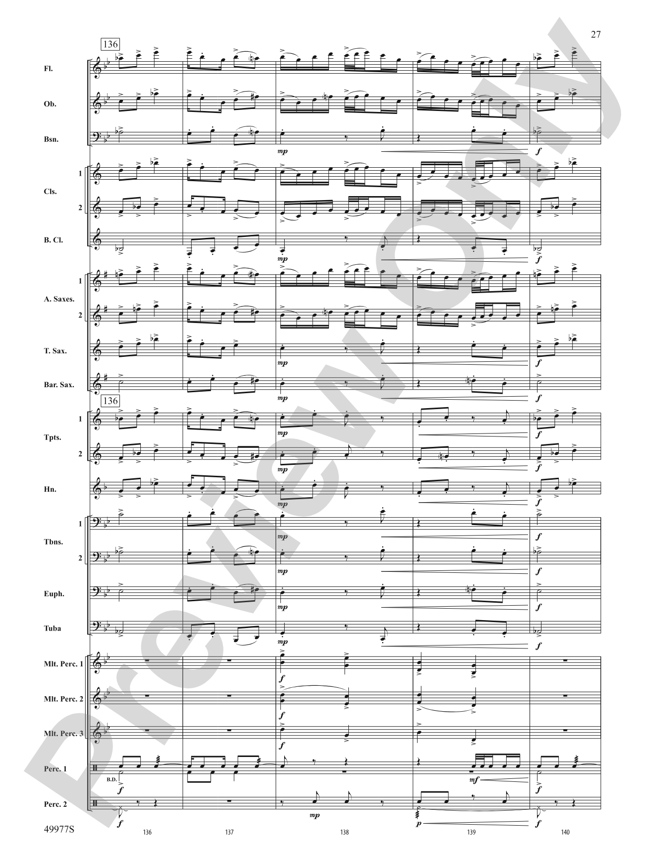 Tha Mi Sgìth: Score