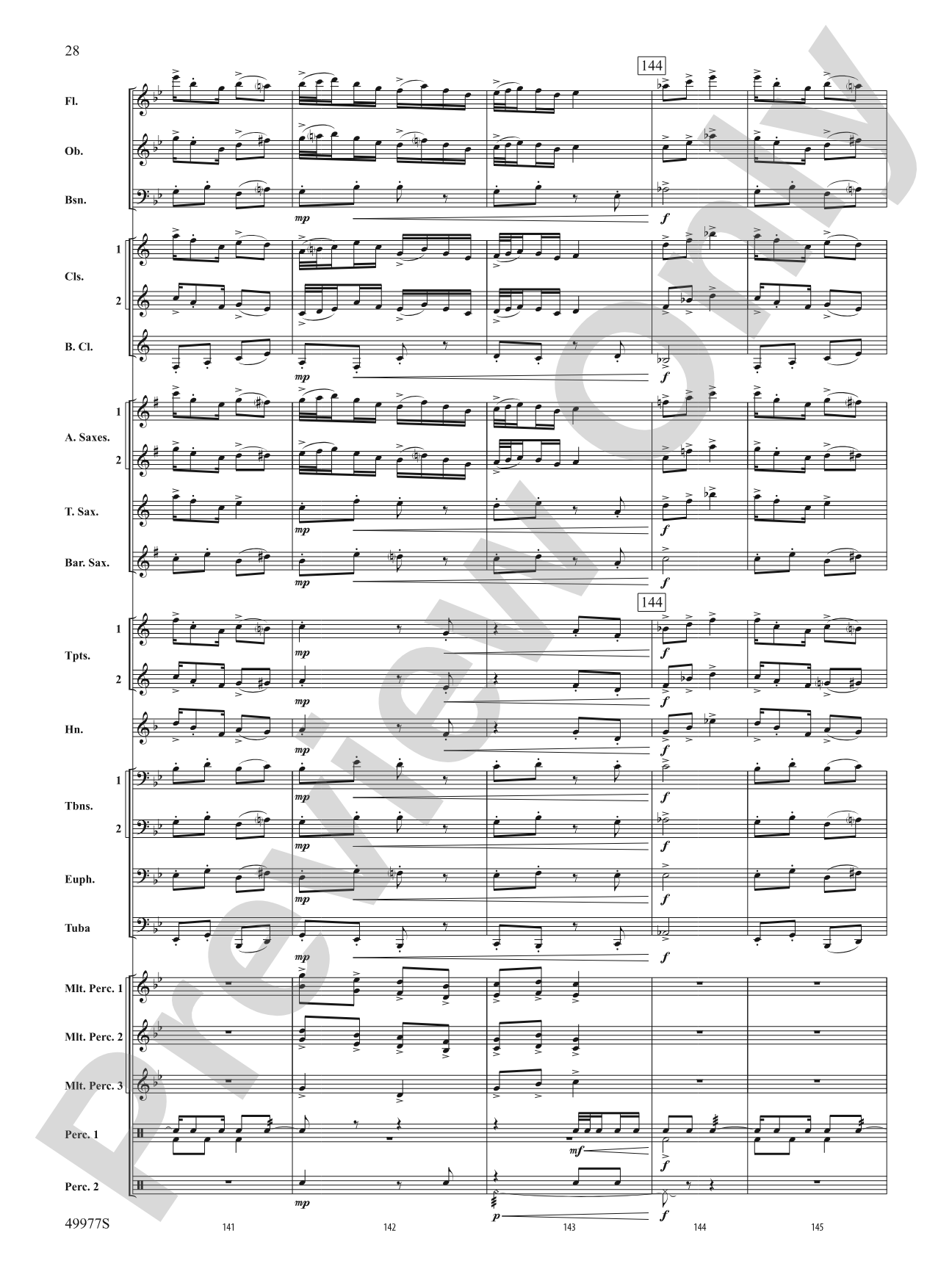 Tha Mi Sgìth: Score