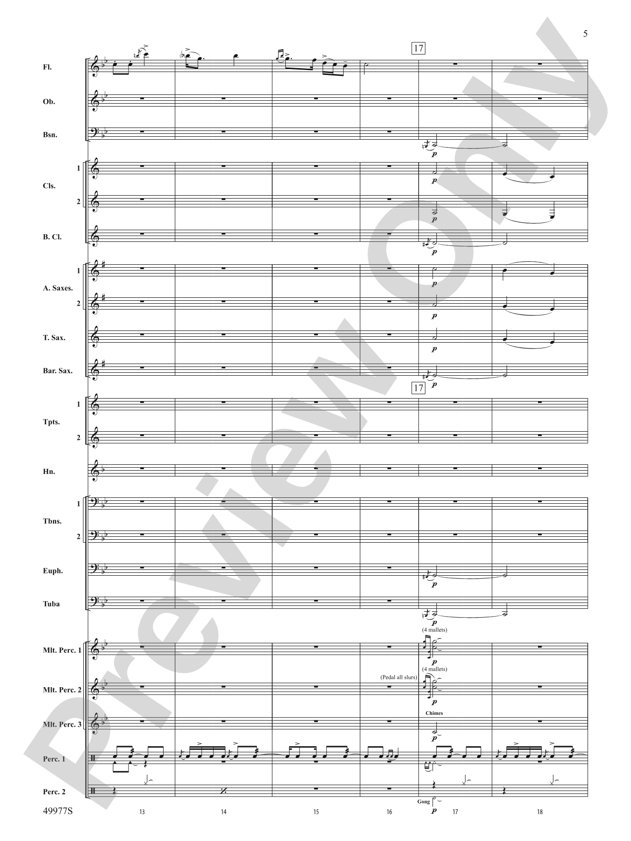 Tha Mi Sgìth: Score