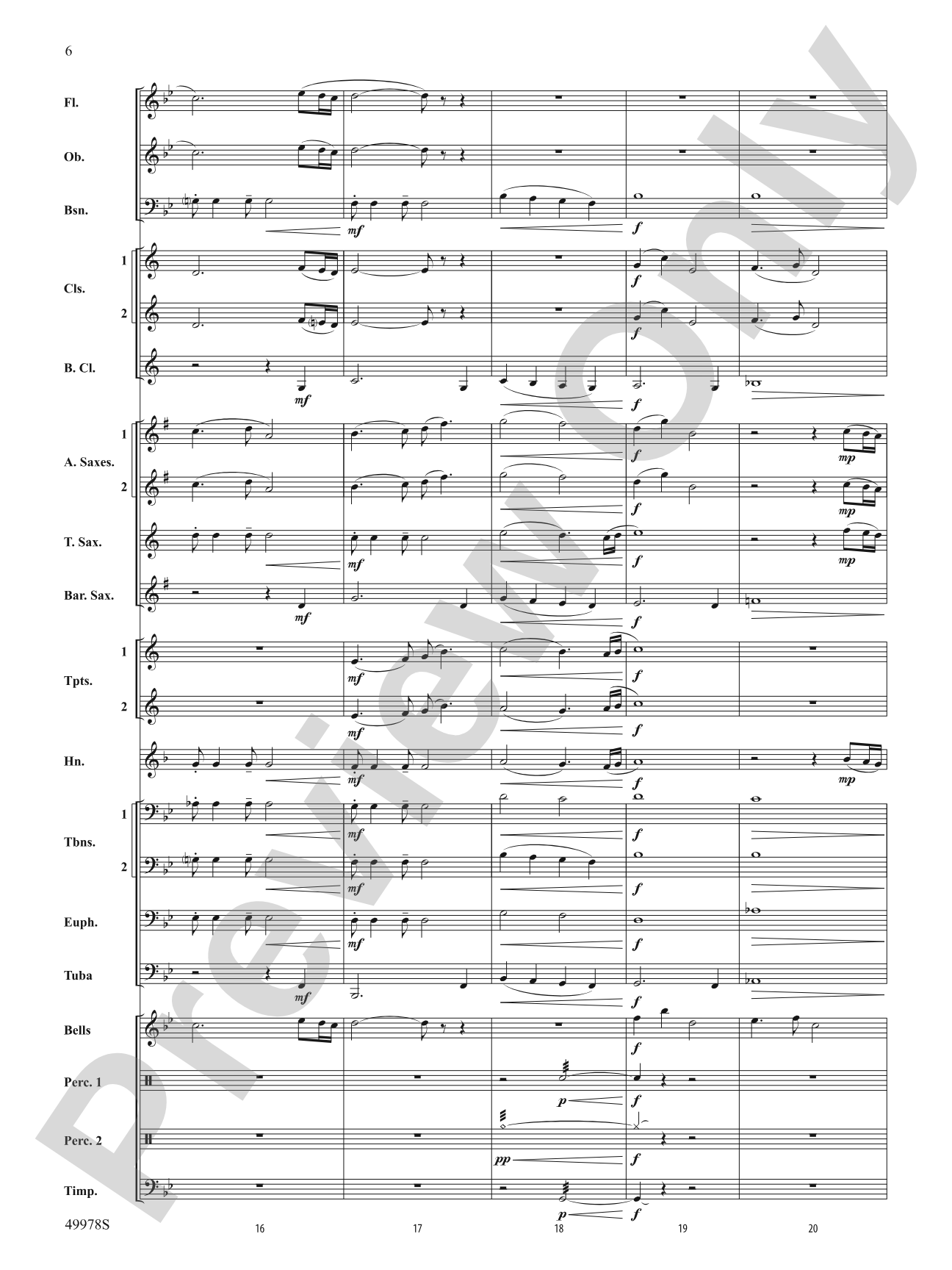 My Heart with Pleasure Fills: Concert Band Conductor Score & Parts