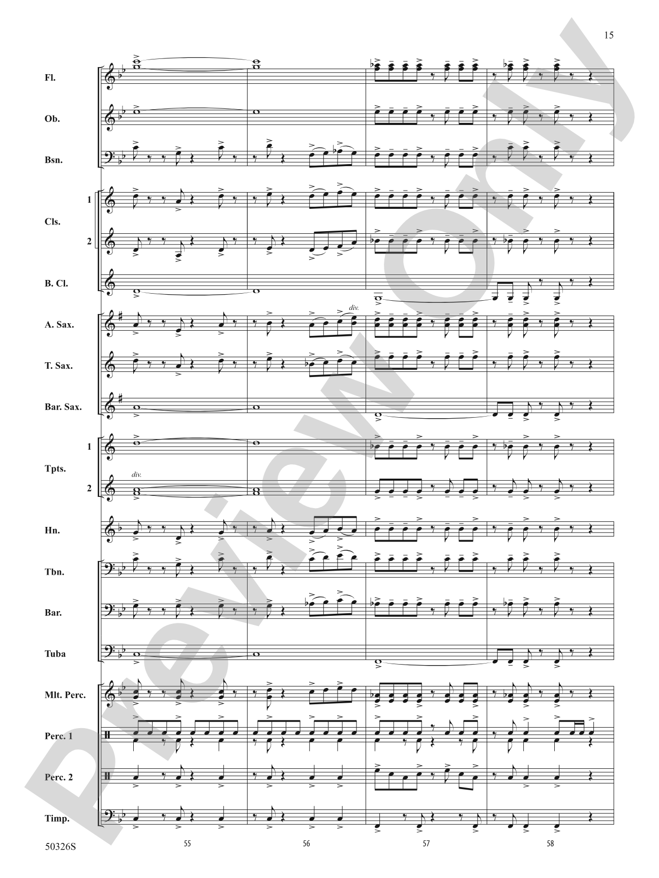 Intenso: Concert Band Conductor Score & Parts