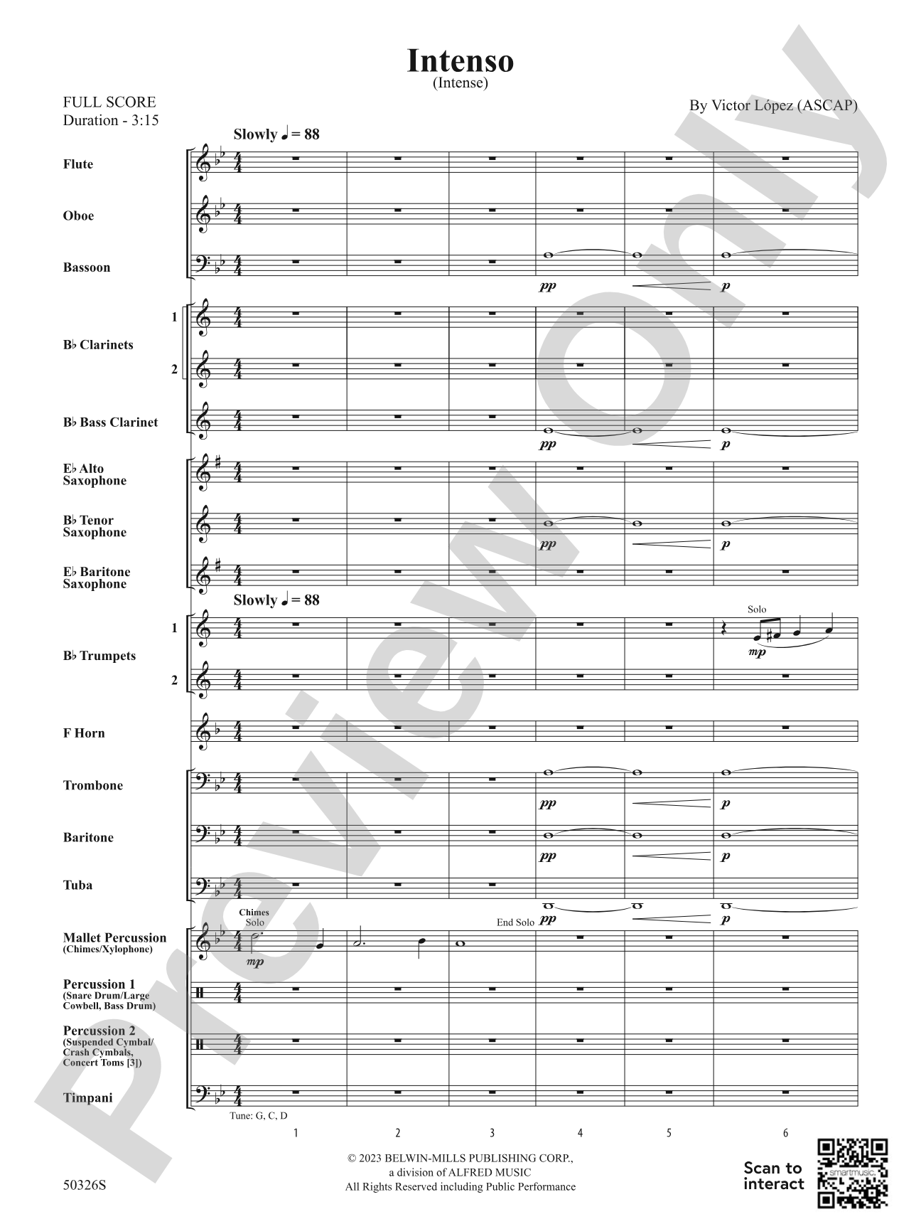 Intenso: Concert Band Conductor Score & Parts