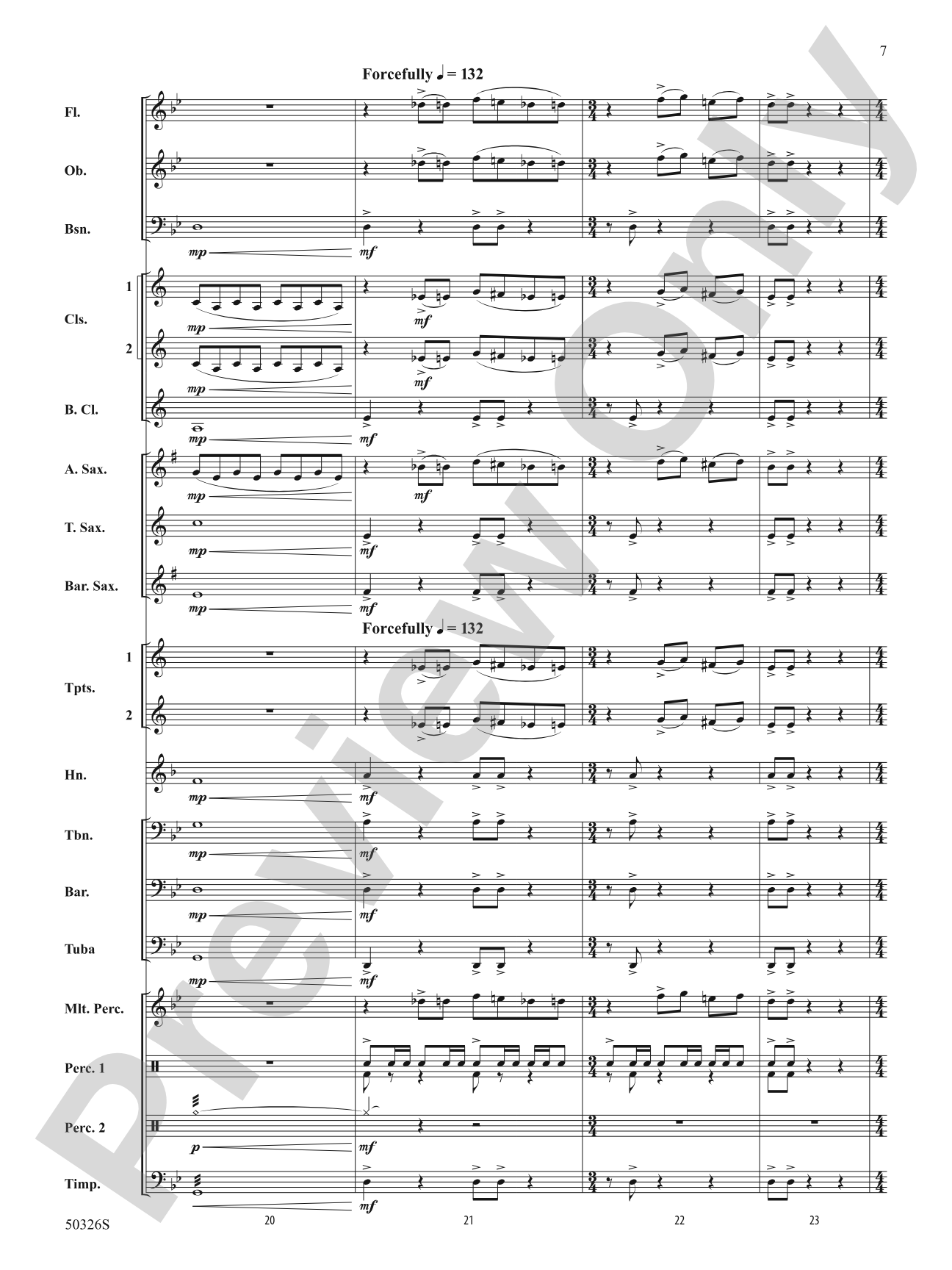Intenso: Concert Band Conductor Score & Parts