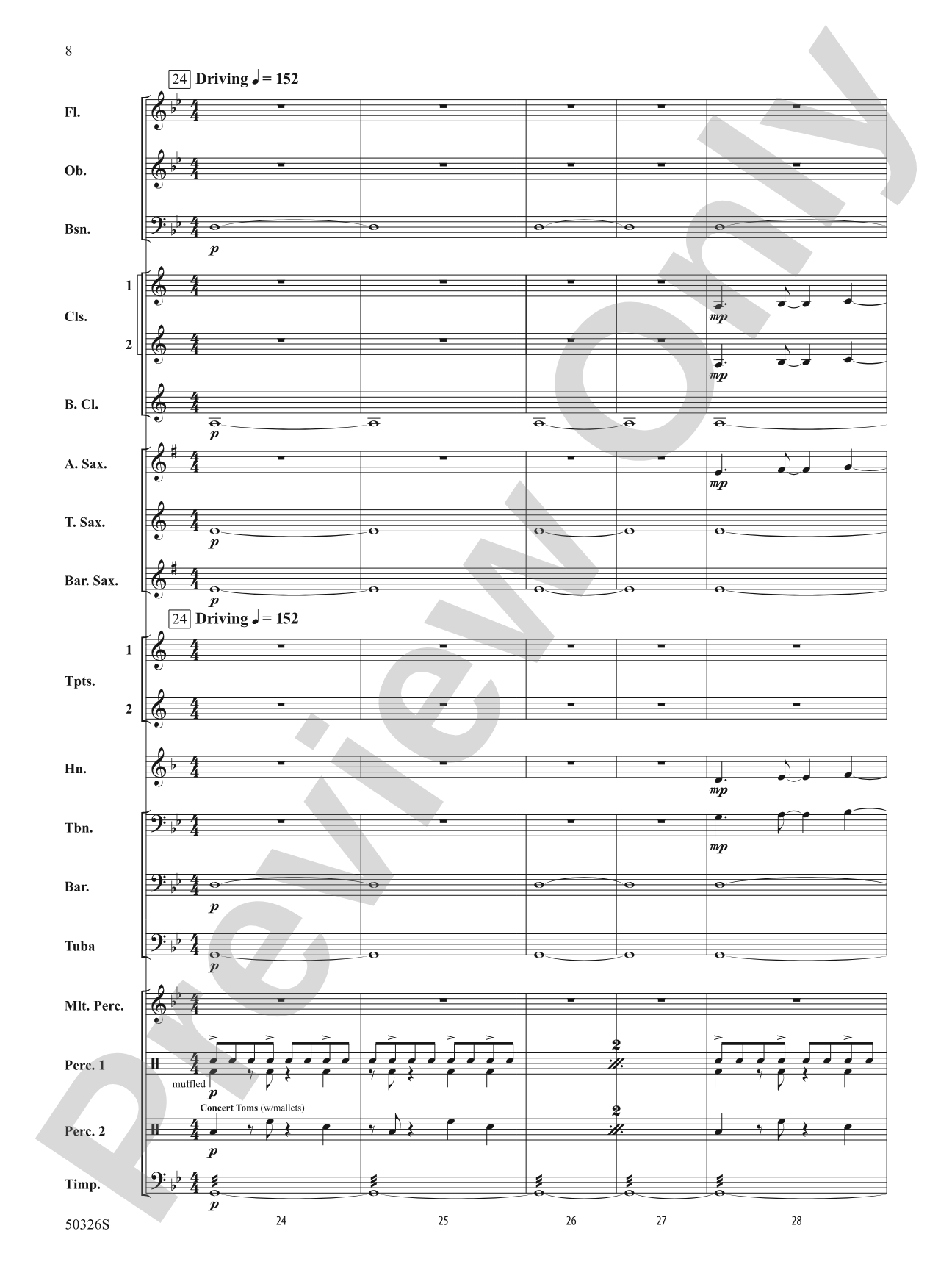 Intenso: Concert Band Conductor Score & Parts