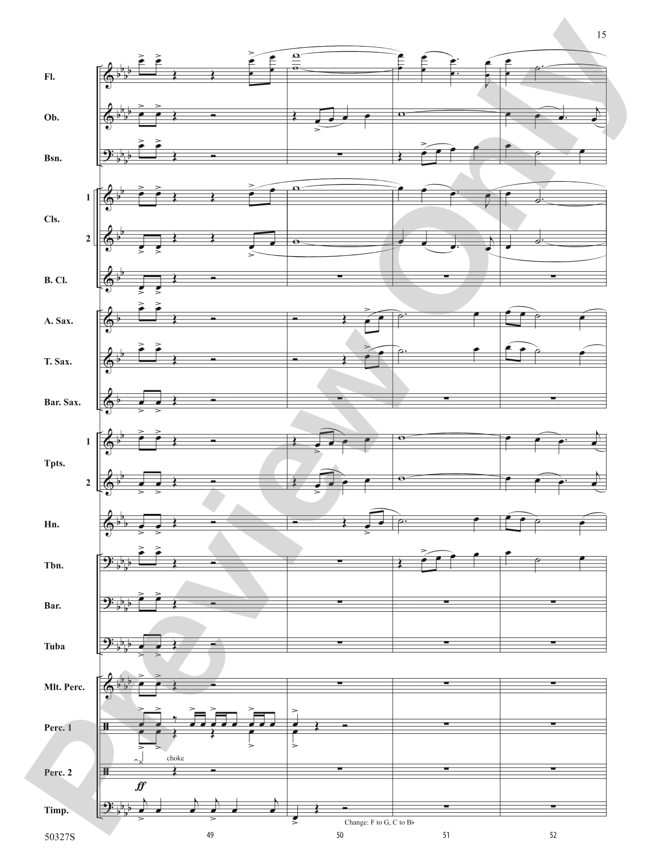 Reflections and Furies: Concert Band Conductor Score & Parts