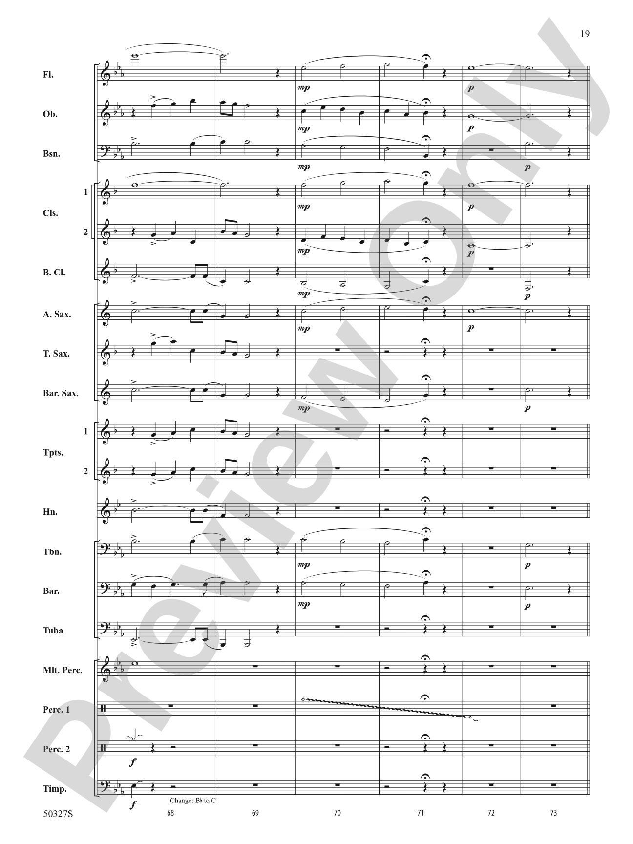Reflections and Furies: Concert Band Conductor Score & Parts