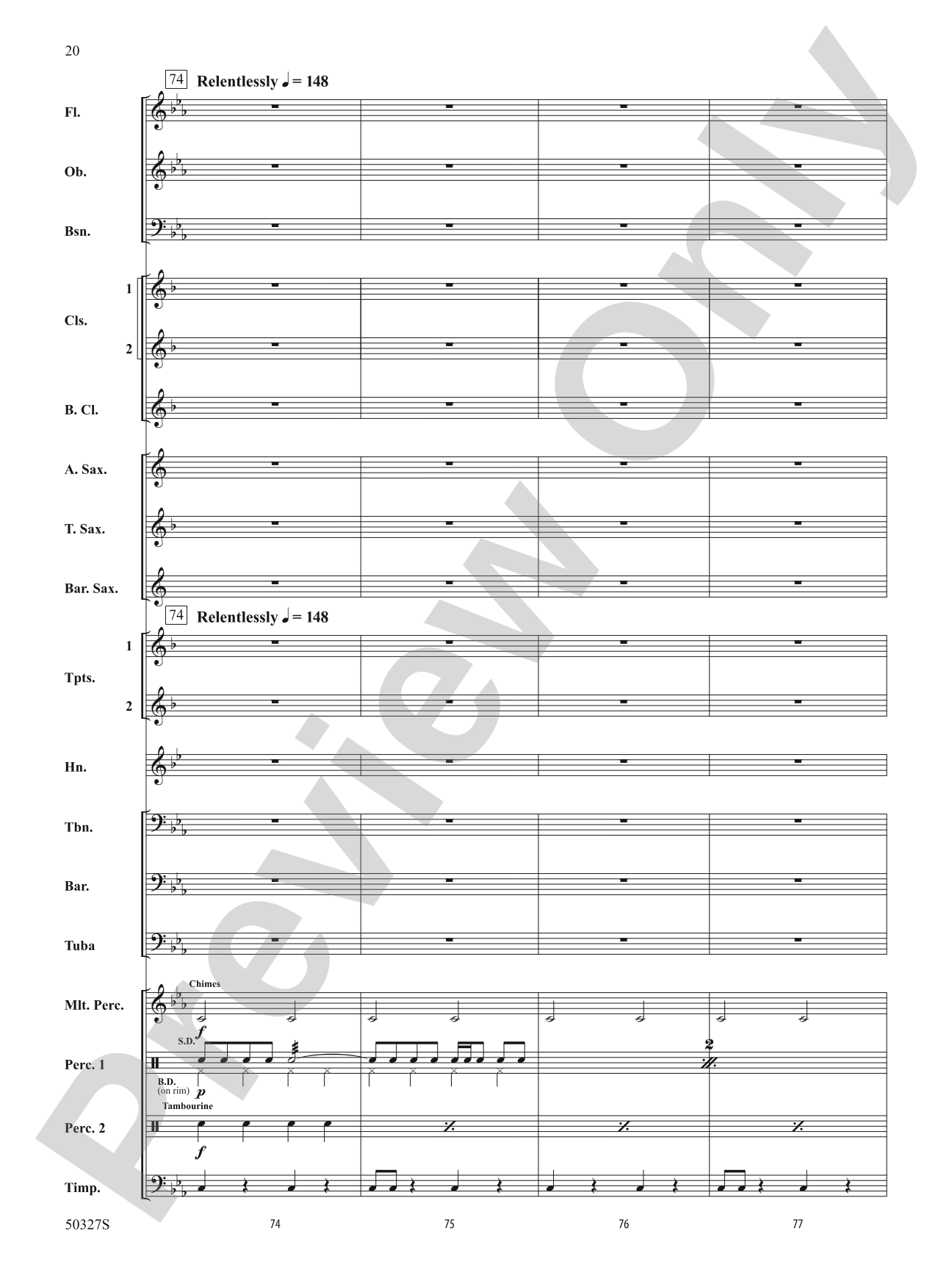 Reflections and Furies: Concert Band Conductor Score & Parts