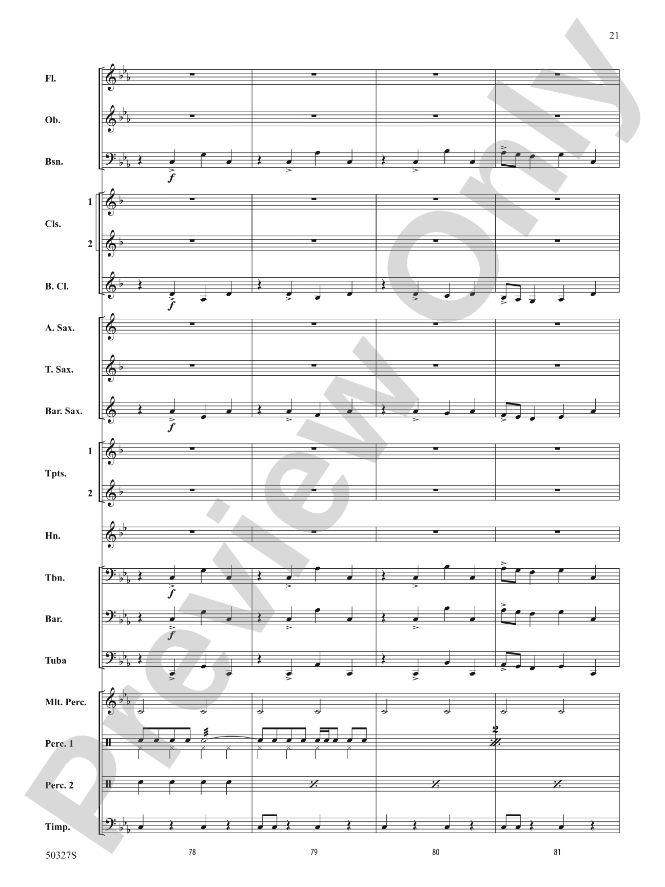 Reflections and Furies: Concert Band Conductor Score & Parts