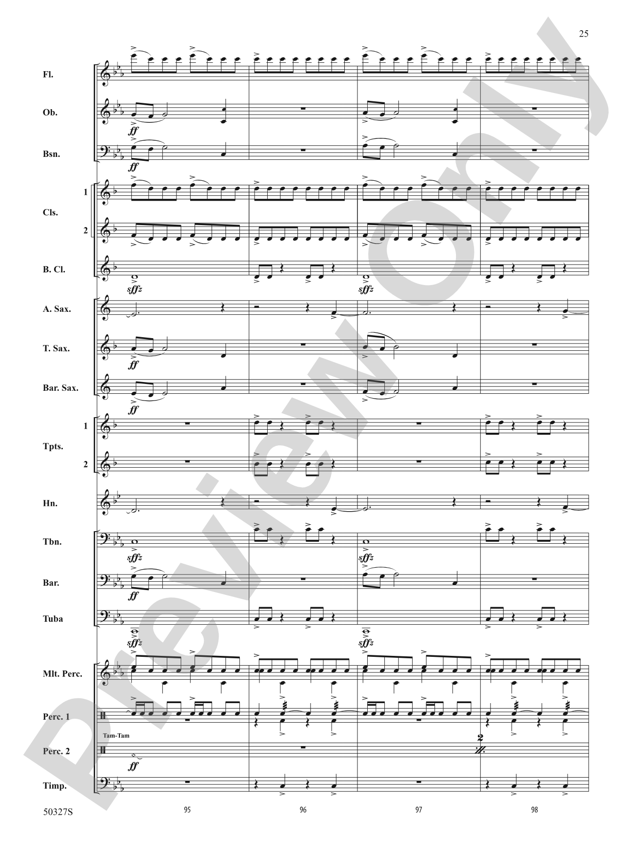 Reflections and Furies: Concert Band Conductor Score & Parts