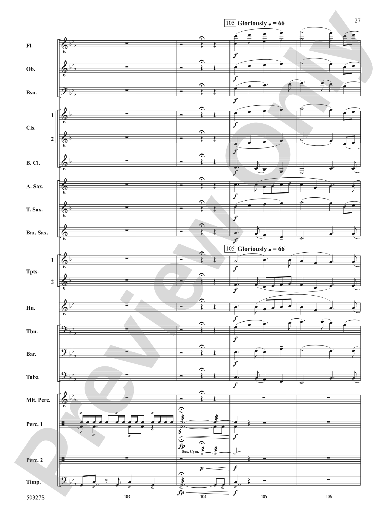 Reflections and Furies: Concert Band Conductor Score & Parts