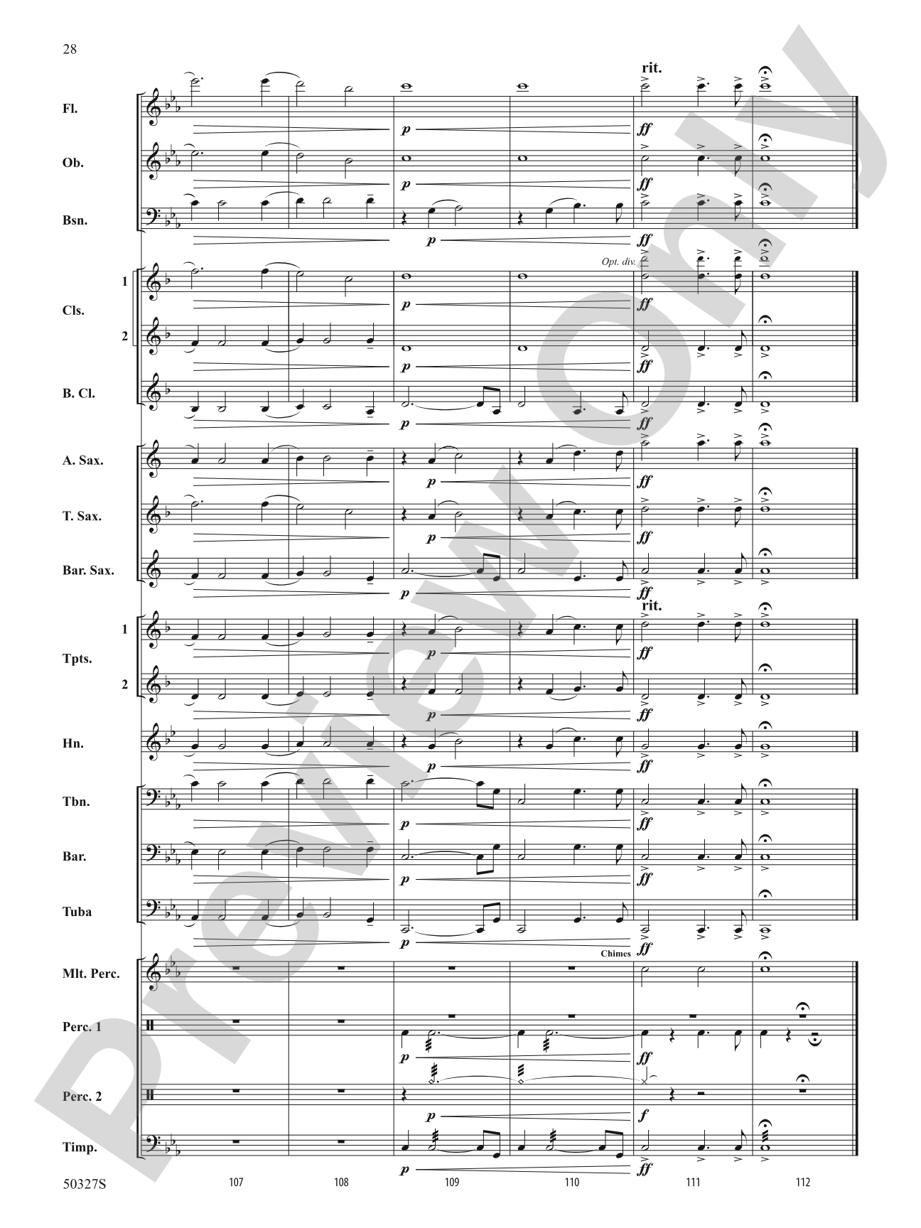 Reflections and Furies: Concert Band Conductor Score & Parts