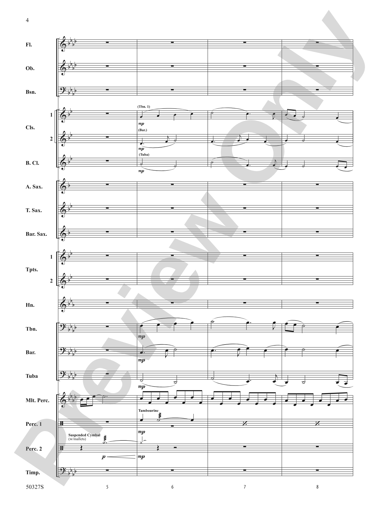 Reflections and Furies: Concert Band Conductor Score & Parts