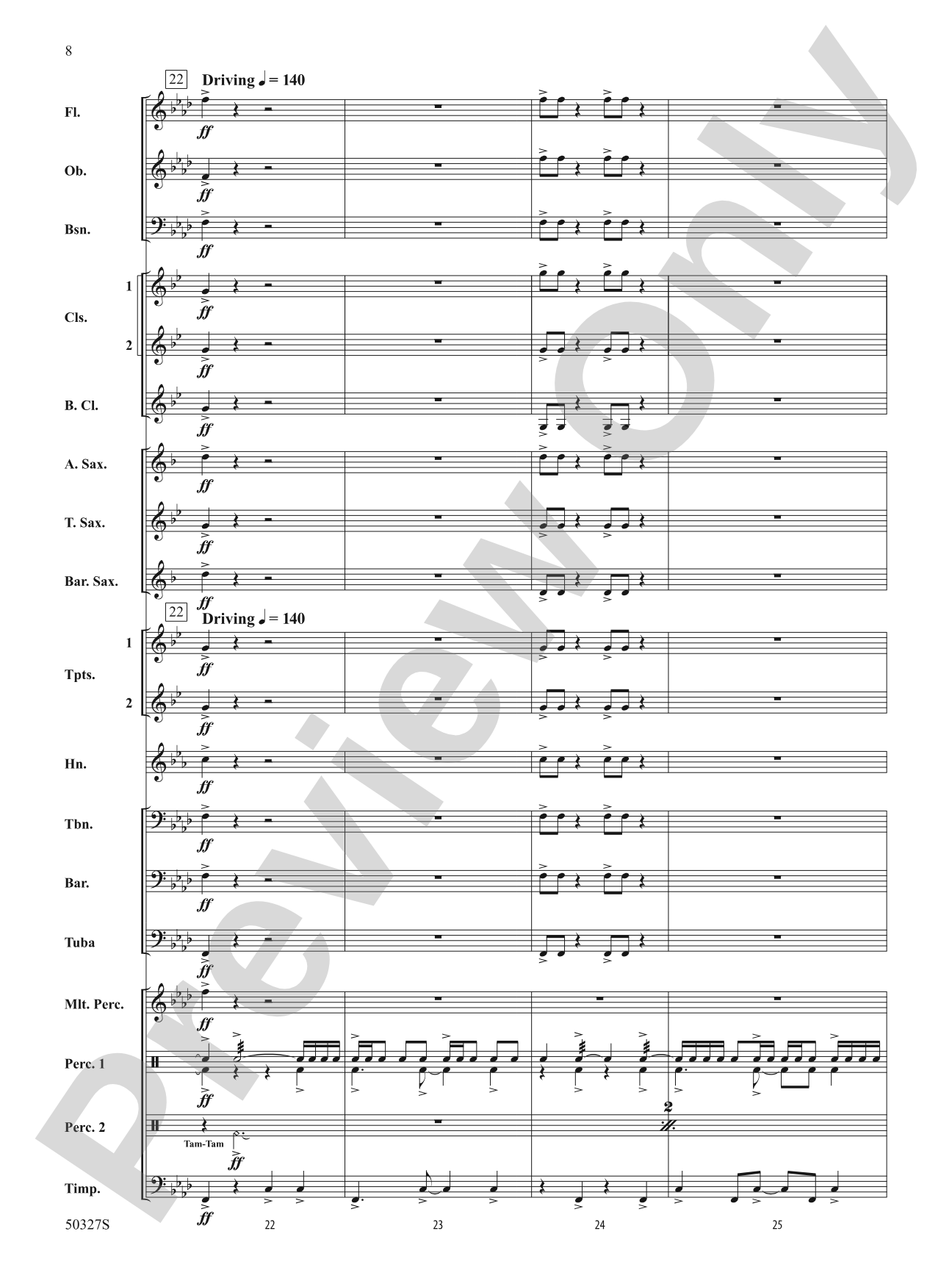 Reflections and Furies: Concert Band Conductor Score & Parts