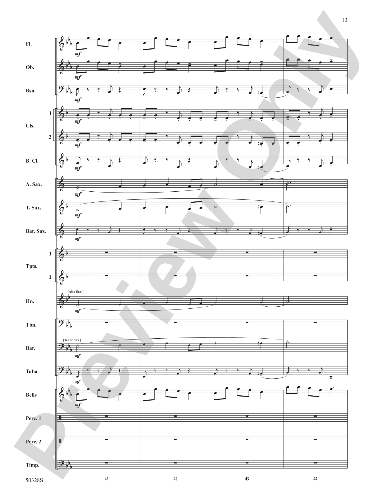 A Dashing Gallop: Score