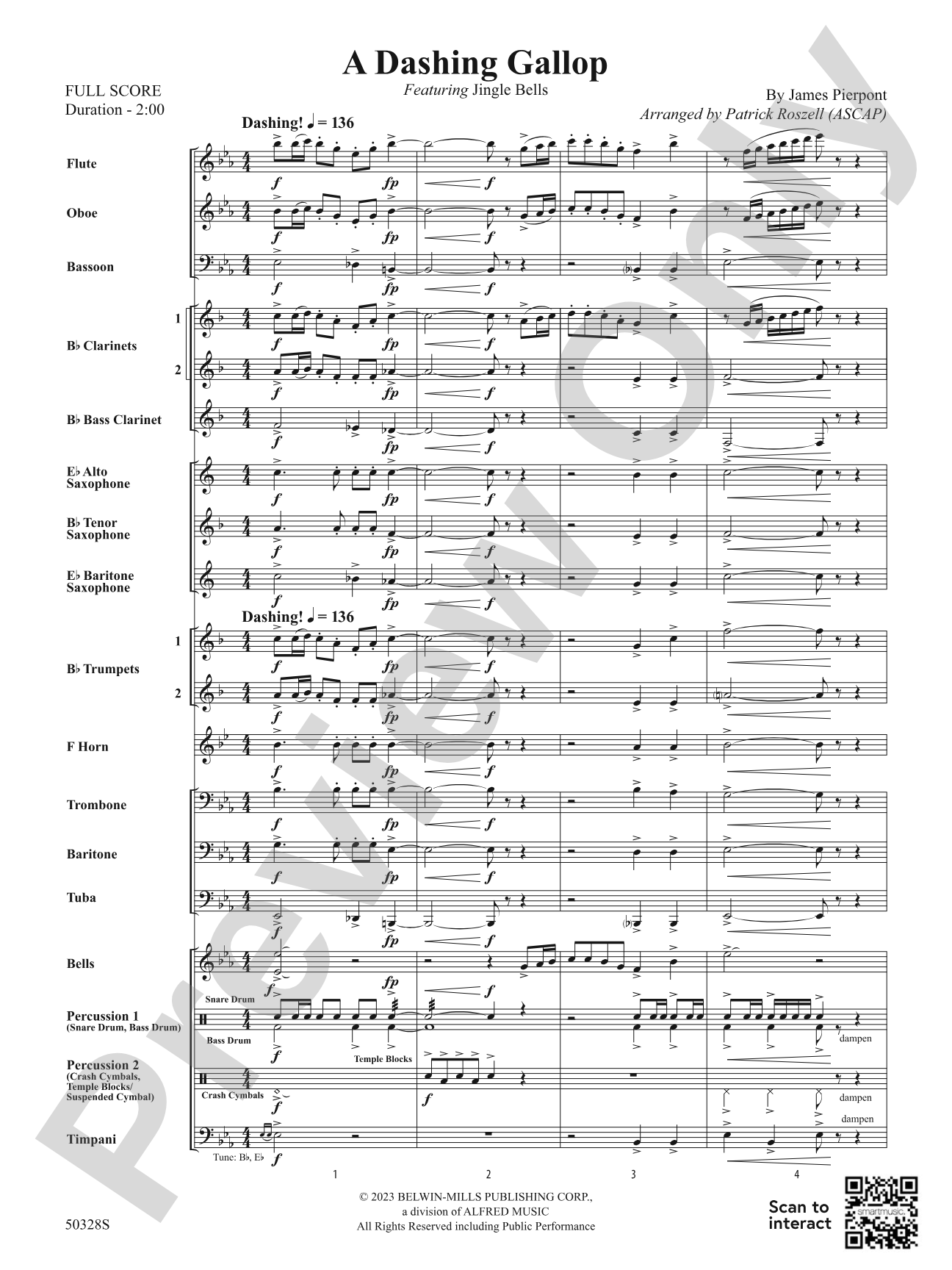 A Dashing Gallop: Score