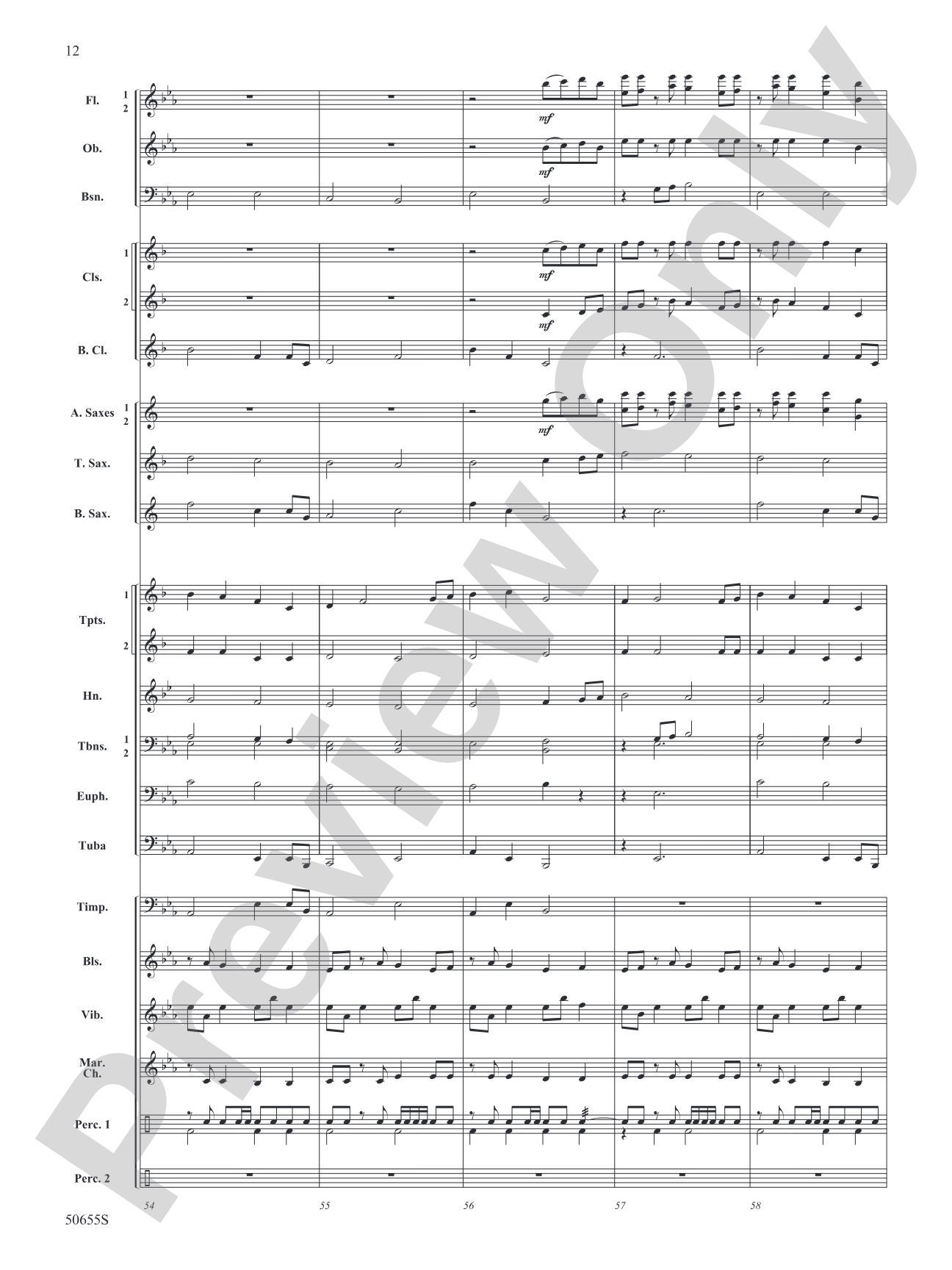 Leading Light: Concert Band Conductor Score & Parts