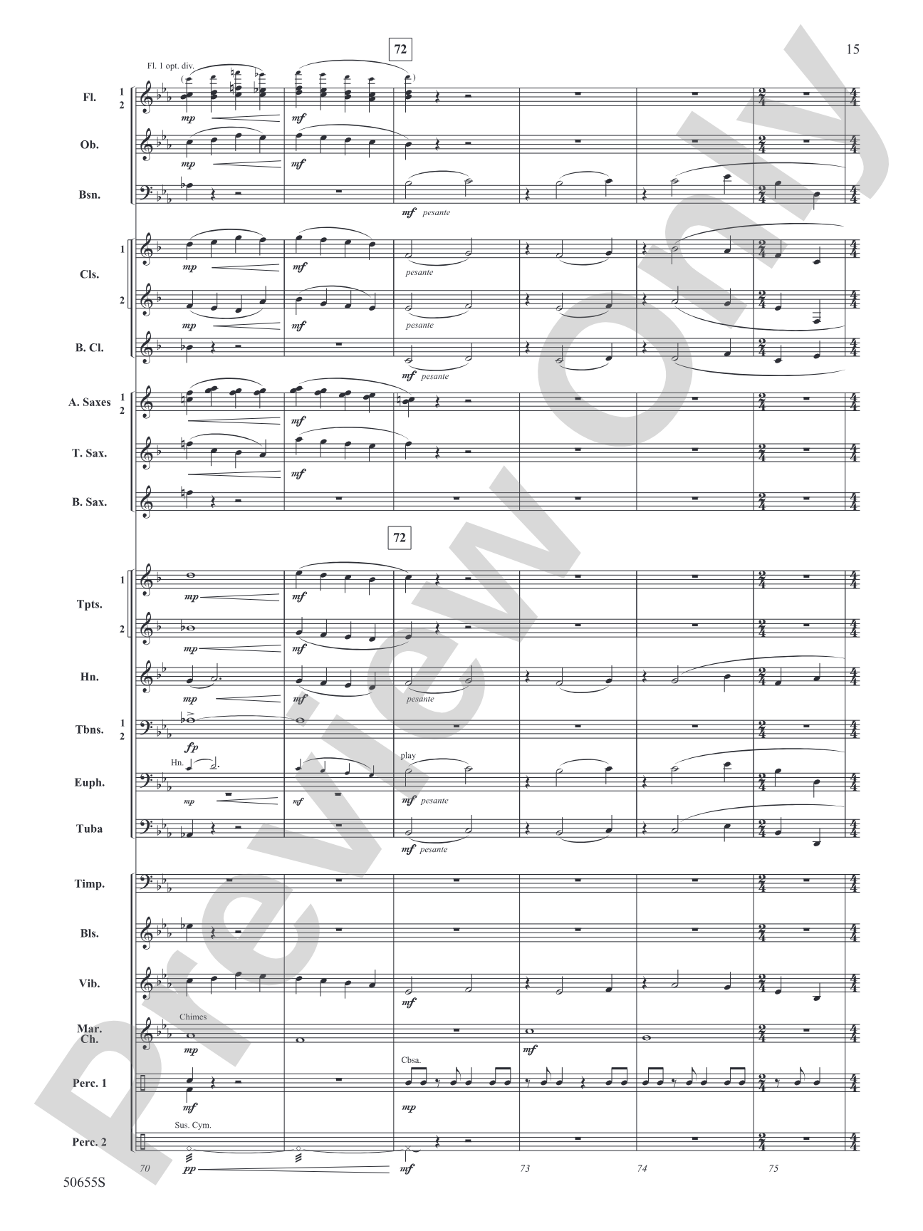 Leading Light: Concert Band Conductor Score & Parts