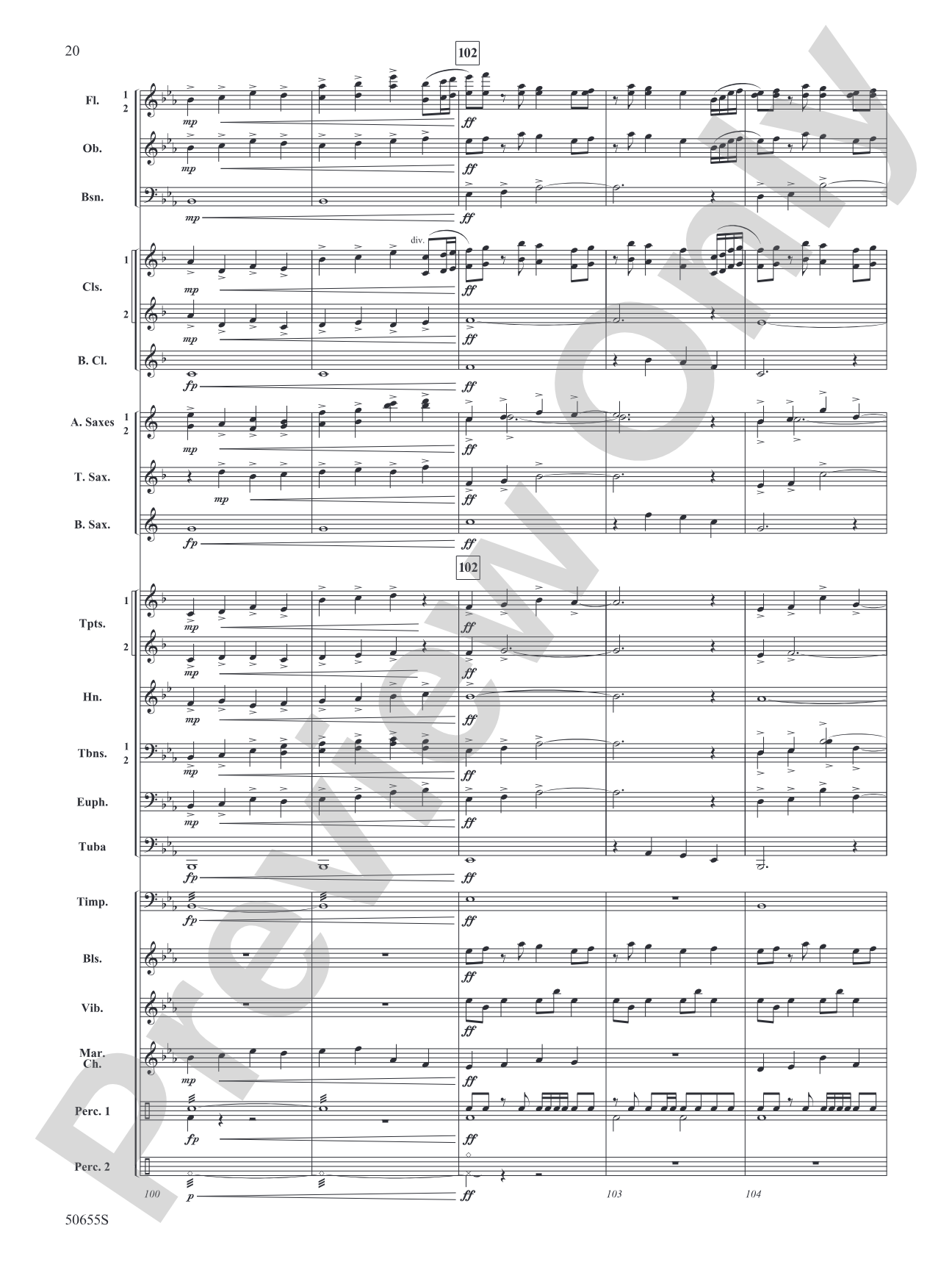 Leading Light: Concert Band Conductor Score & Parts