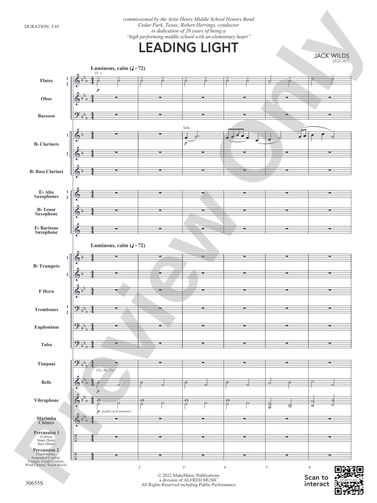 Leading Light: Concert Band Conductor Score & Parts
