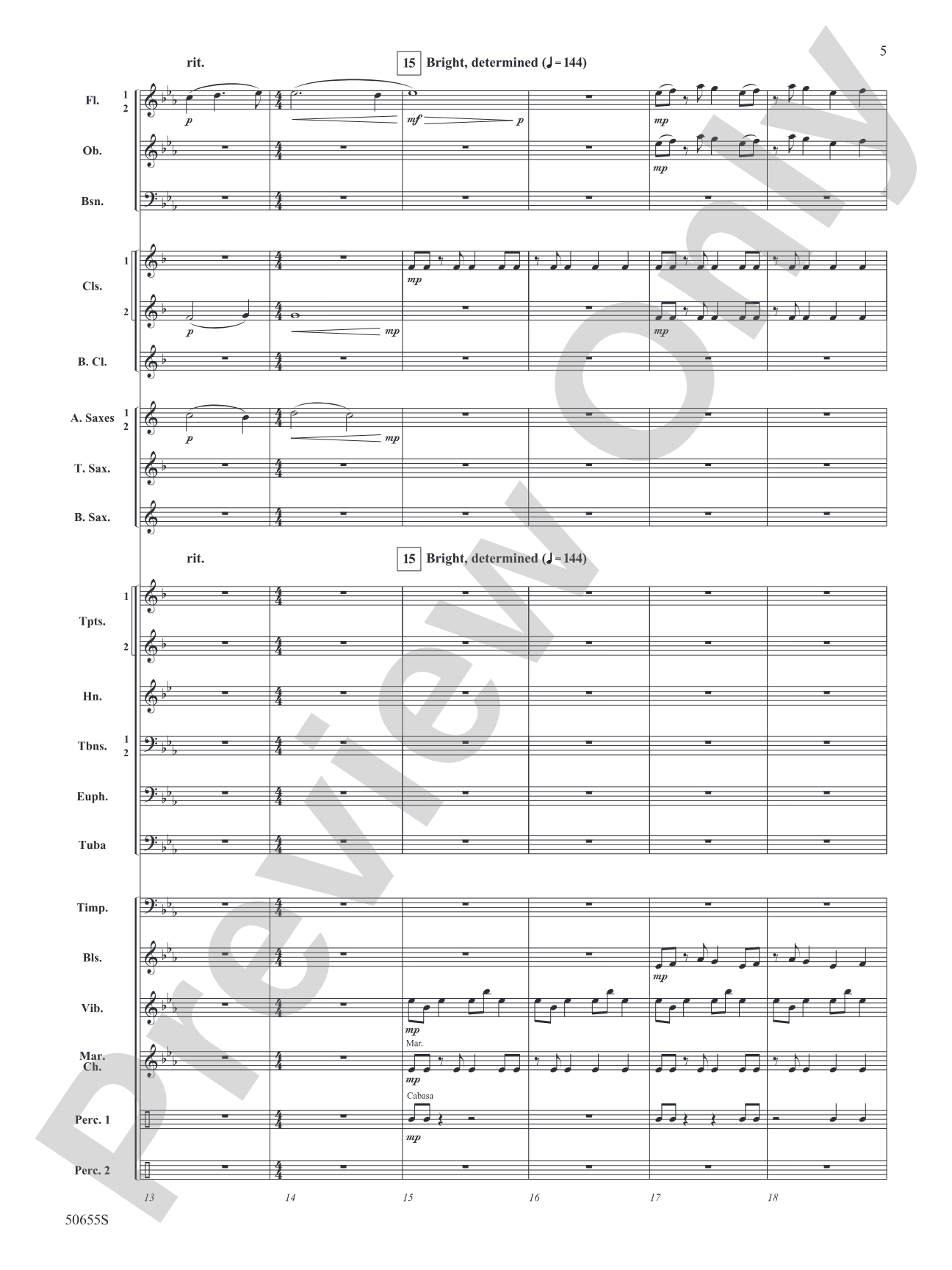 Leading Light: Concert Band Conductor Score & Parts