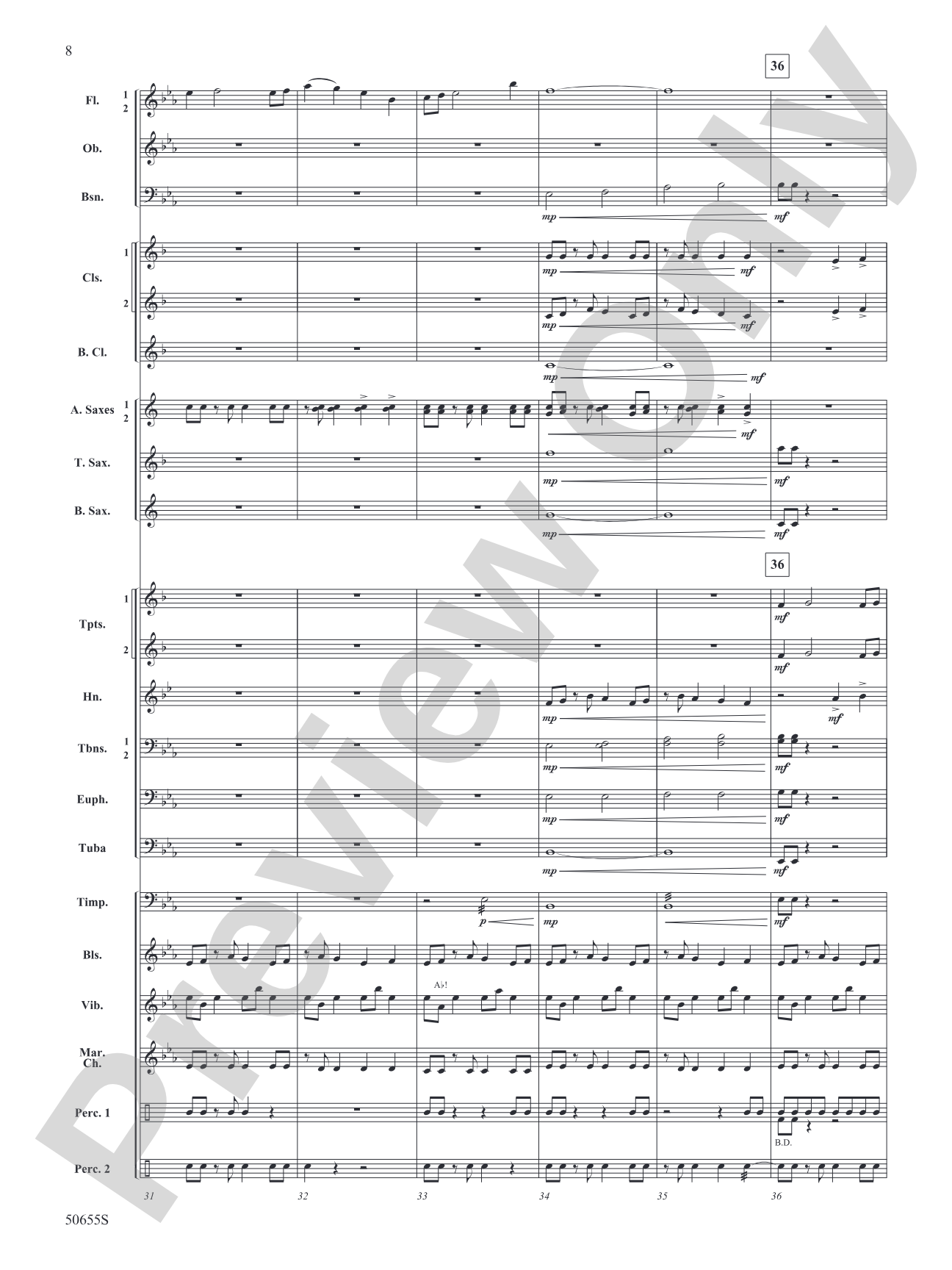 Leading Light: Concert Band Conductor Score & Parts