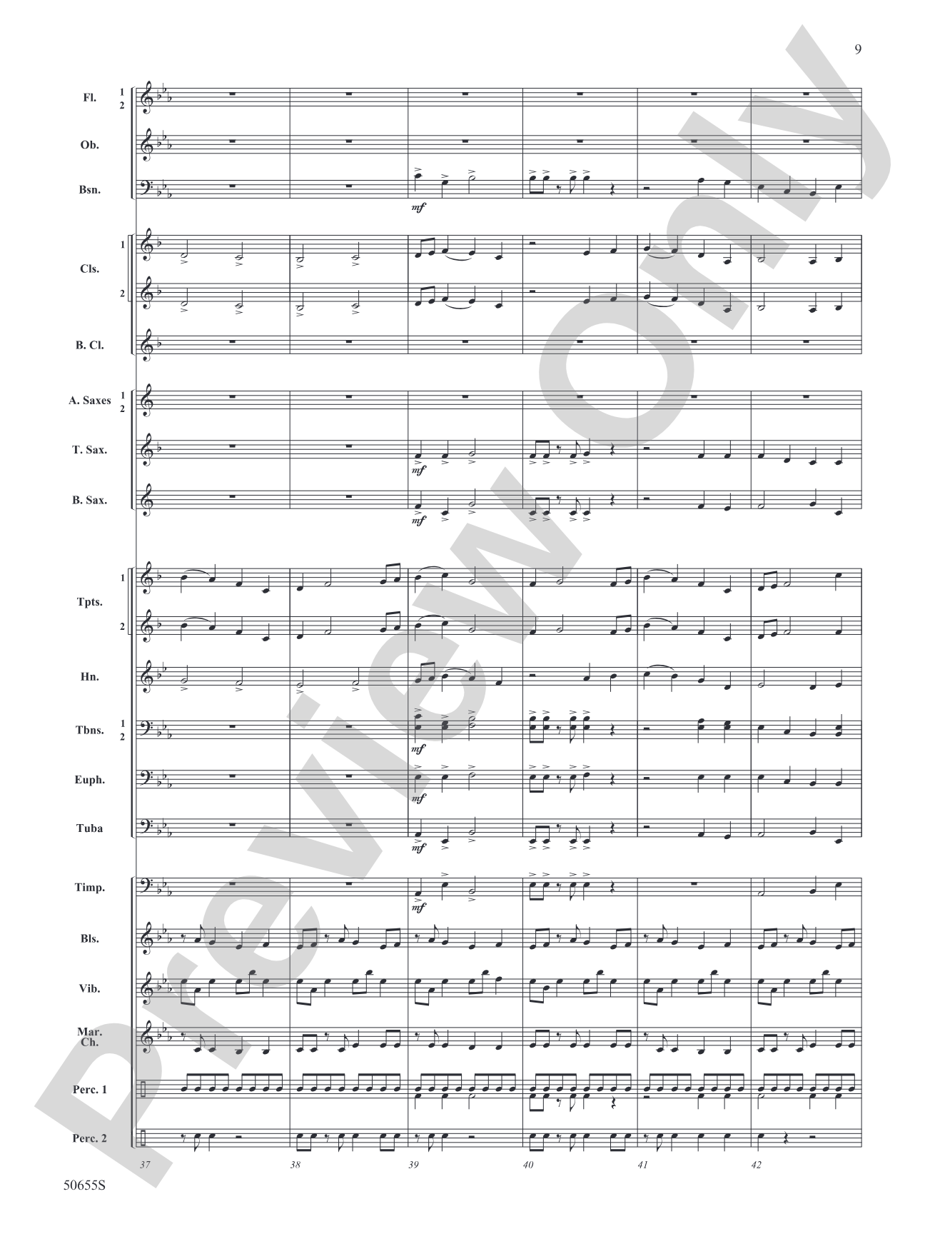 Leading Light: Concert Band Conductor Score & Parts