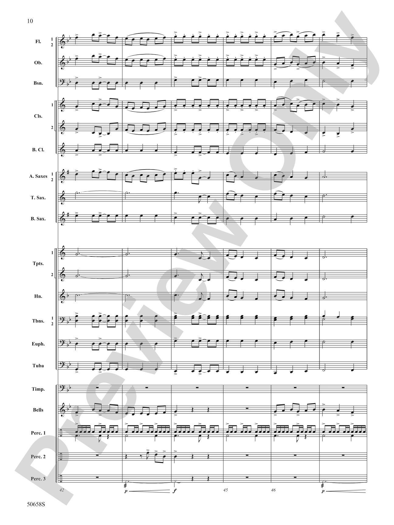 Inspiration Fanfare: Concert Band Conductor Score & Parts