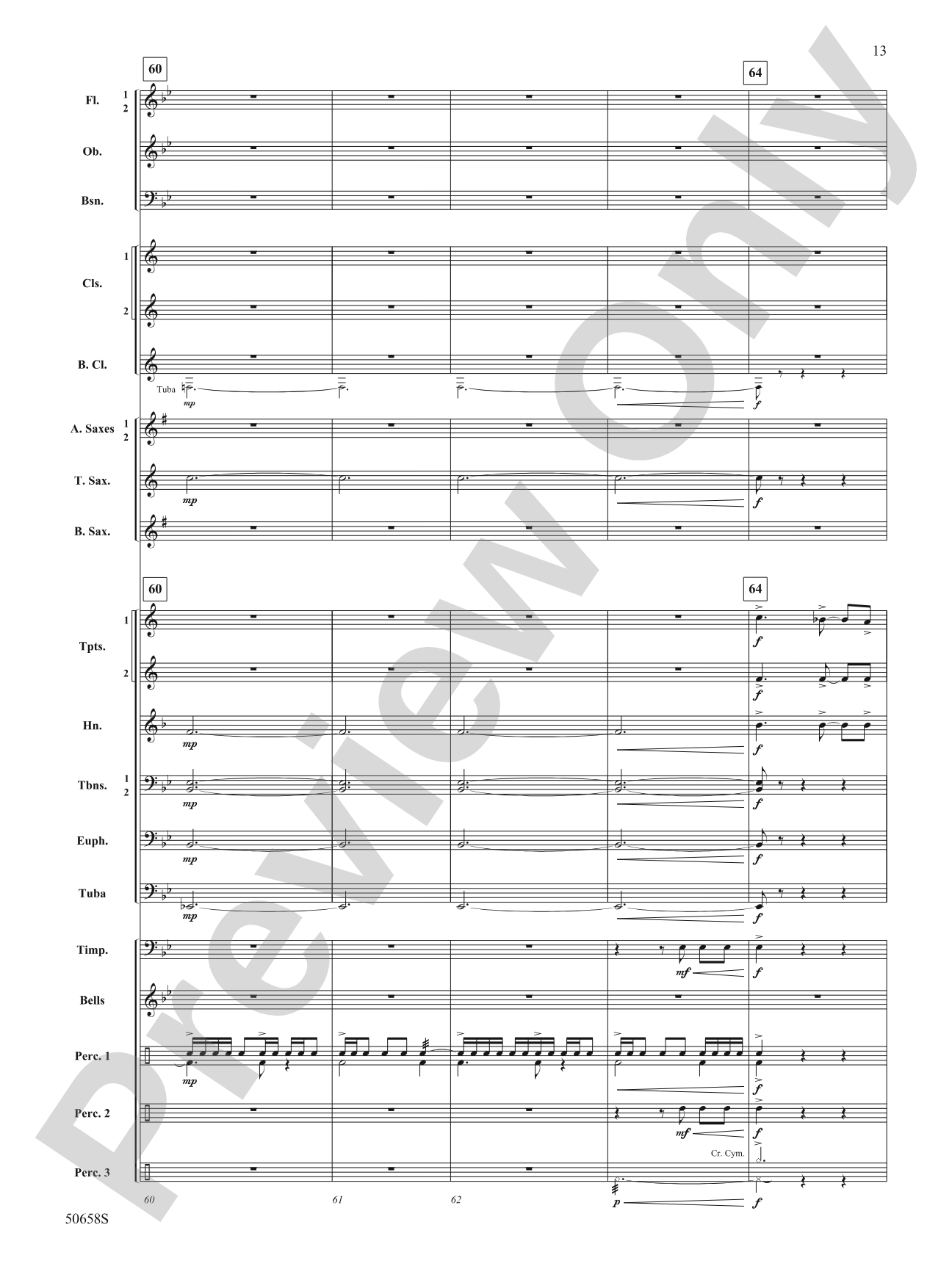 Inspiration Fanfare: Concert Band Conductor Score & Parts