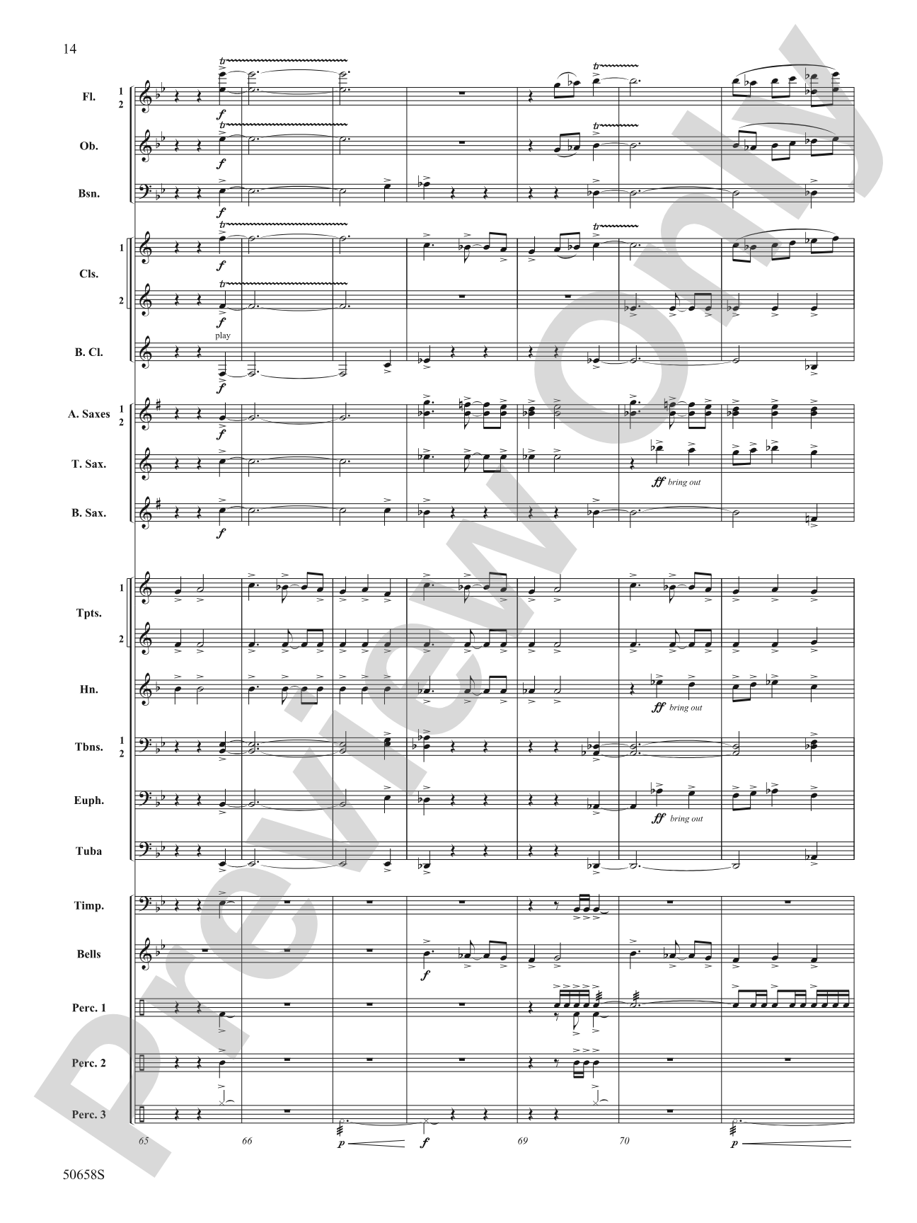 Inspiration Fanfare: Concert Band Conductor Score & Parts