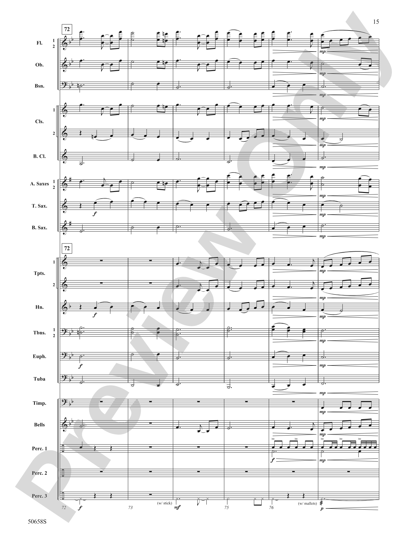 Inspiration Fanfare: Concert Band Conductor Score & Parts