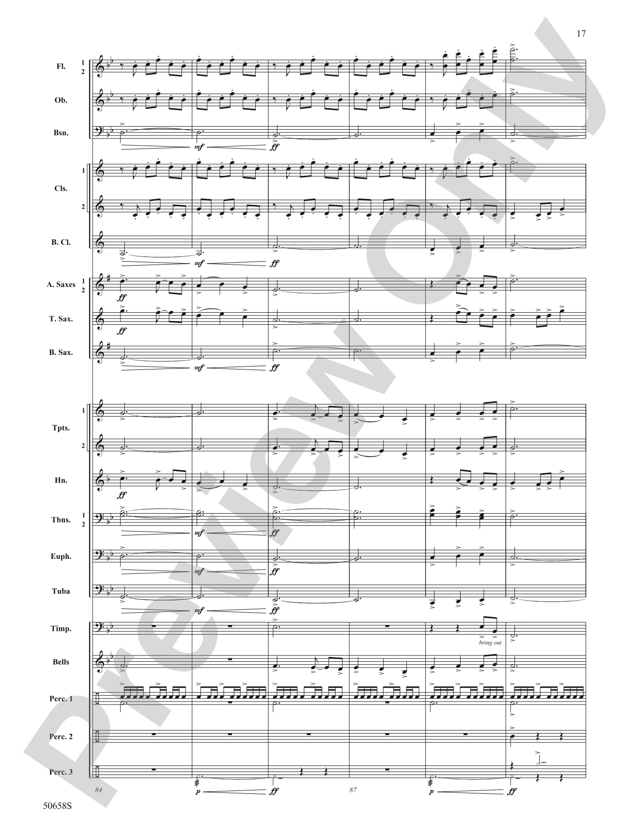 Inspiration Fanfare: Concert Band Conductor Score & Parts