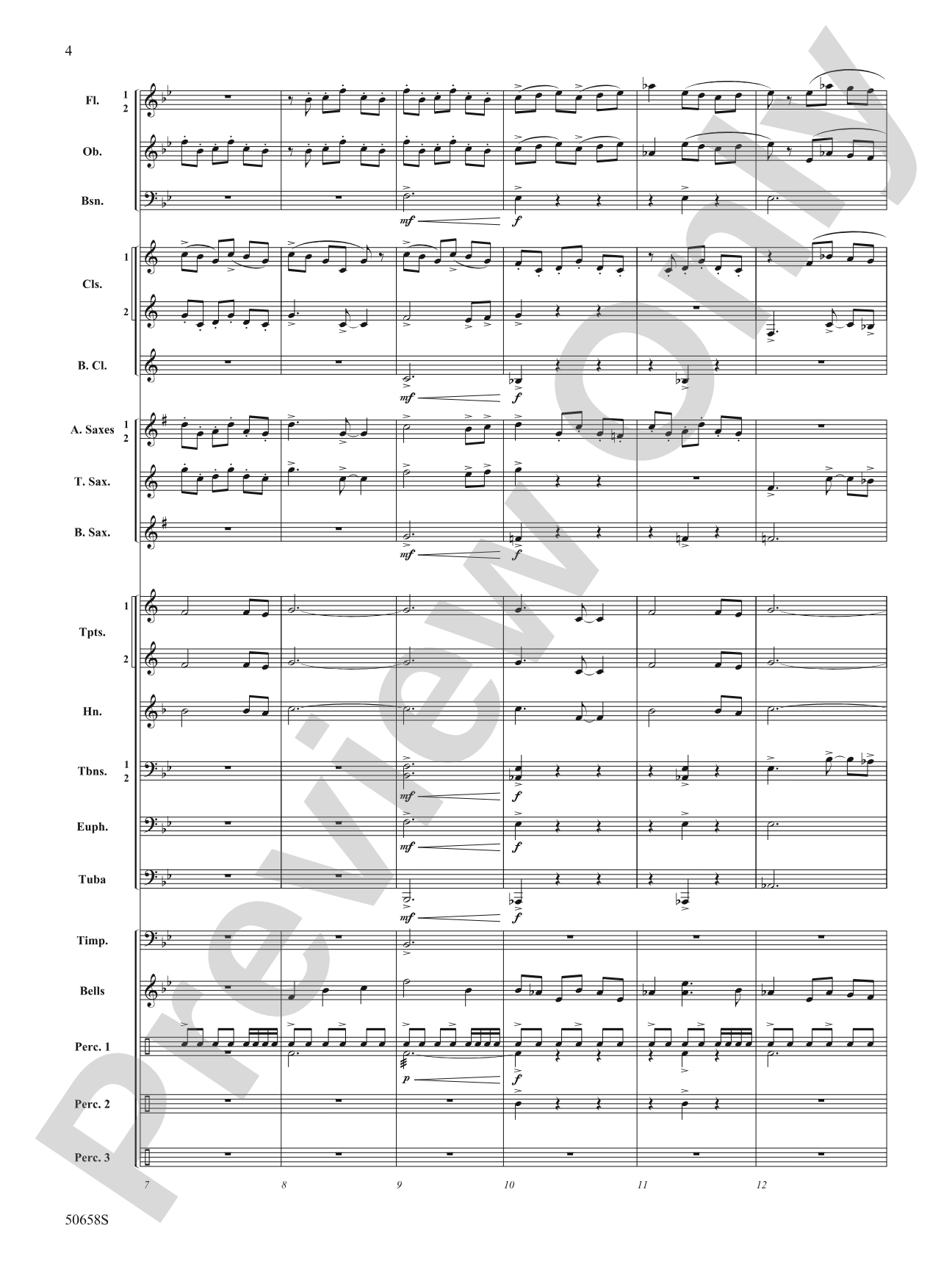 Inspiration Fanfare: Concert Band Conductor Score & Parts