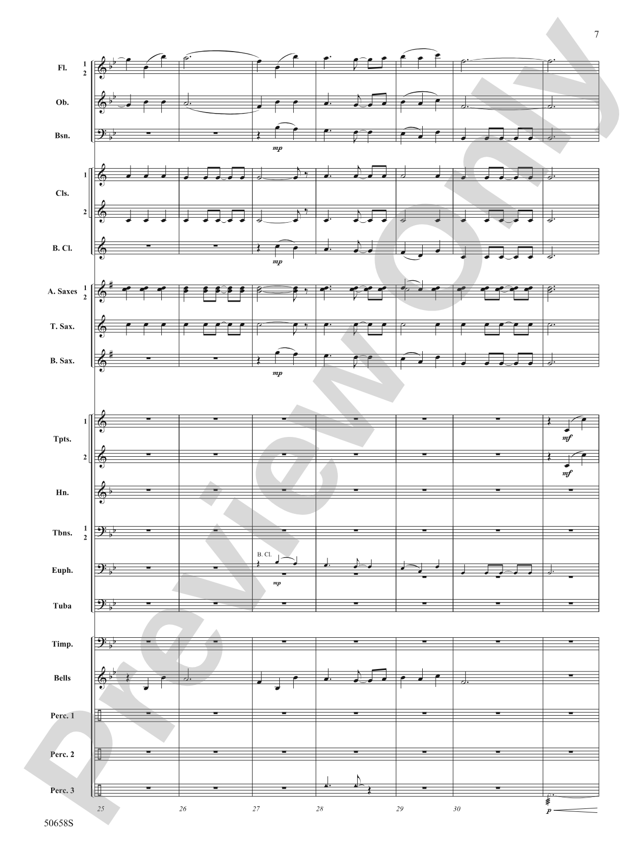 Inspiration Fanfare: Concert Band Conductor Score & Parts