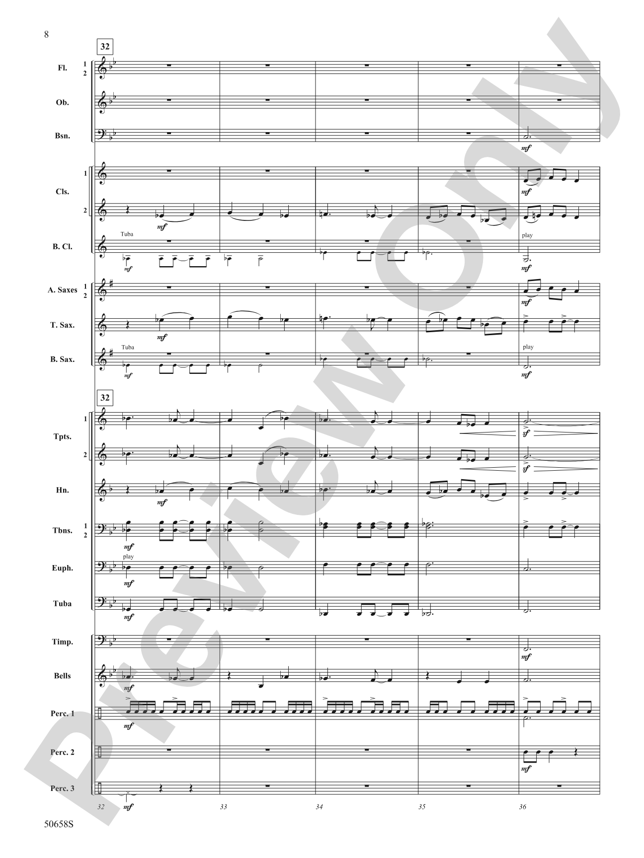 Inspiration Fanfare: Concert Band Conductor Score & Parts