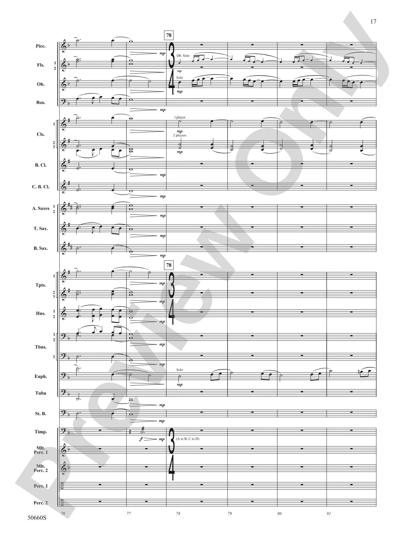 Rapture: Concert Band Conductor Score & Parts