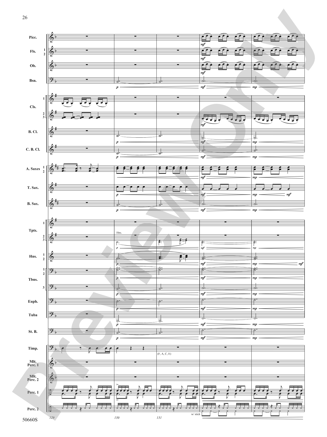 Rapture: Concert Band Conductor Score & Parts
