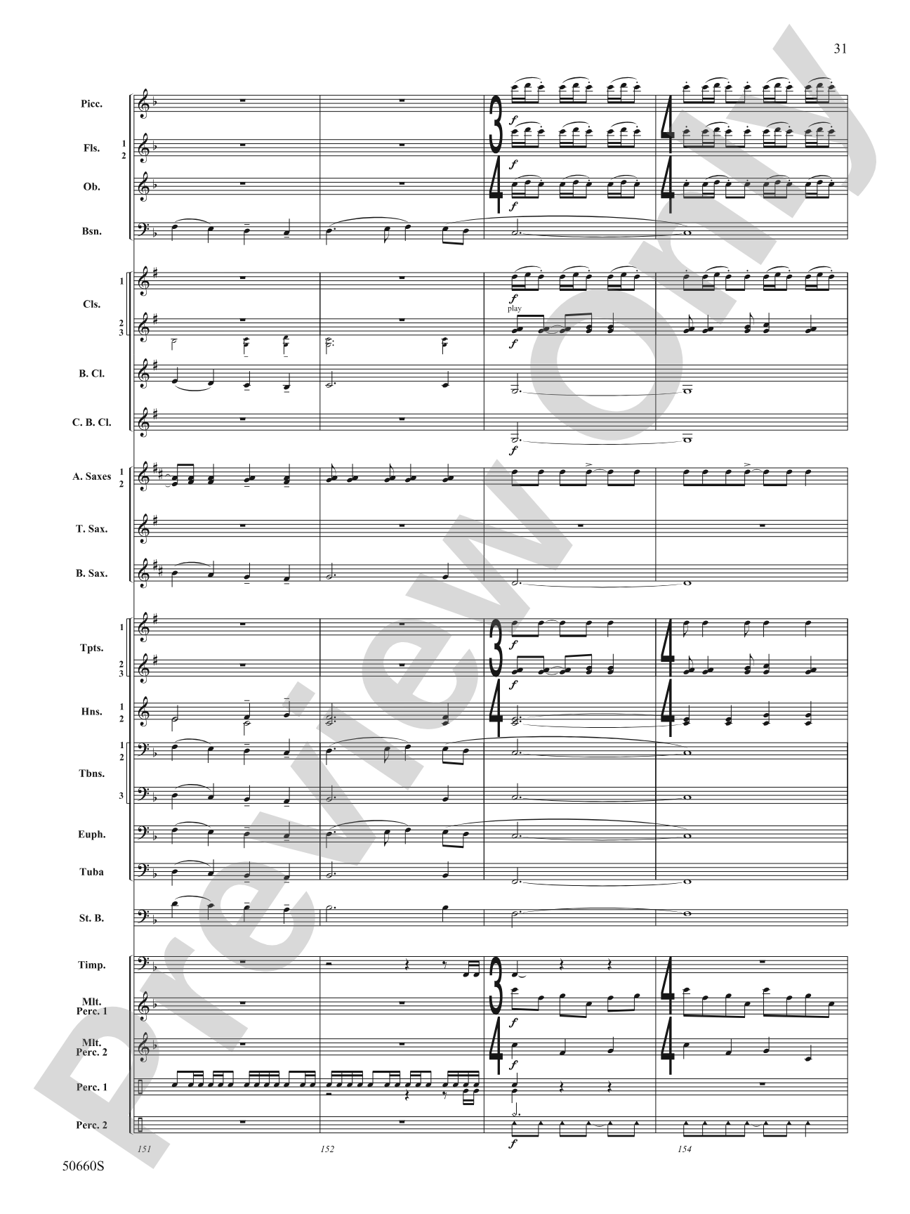 Rapture: Concert Band Conductor Score & Parts