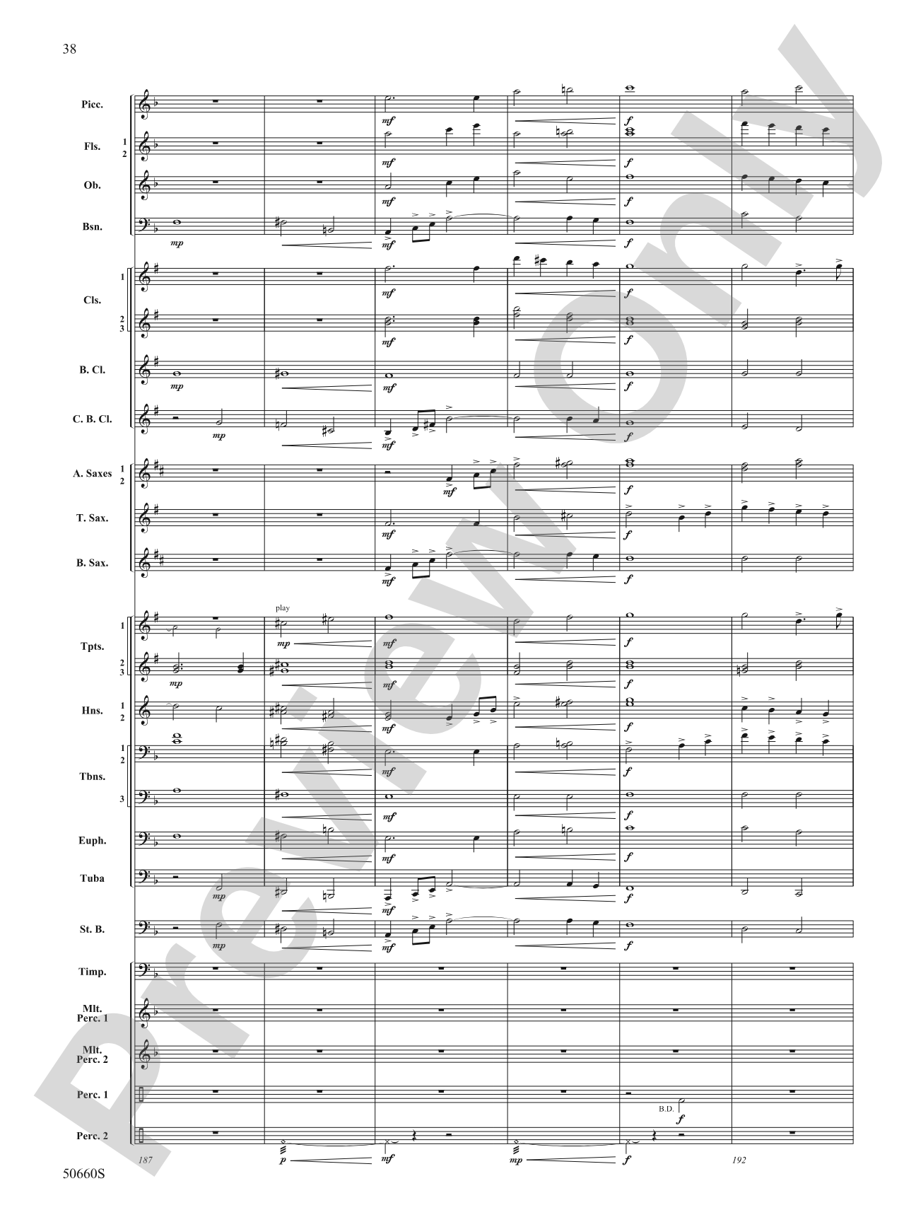 Rapture: Concert Band Conductor Score & Parts