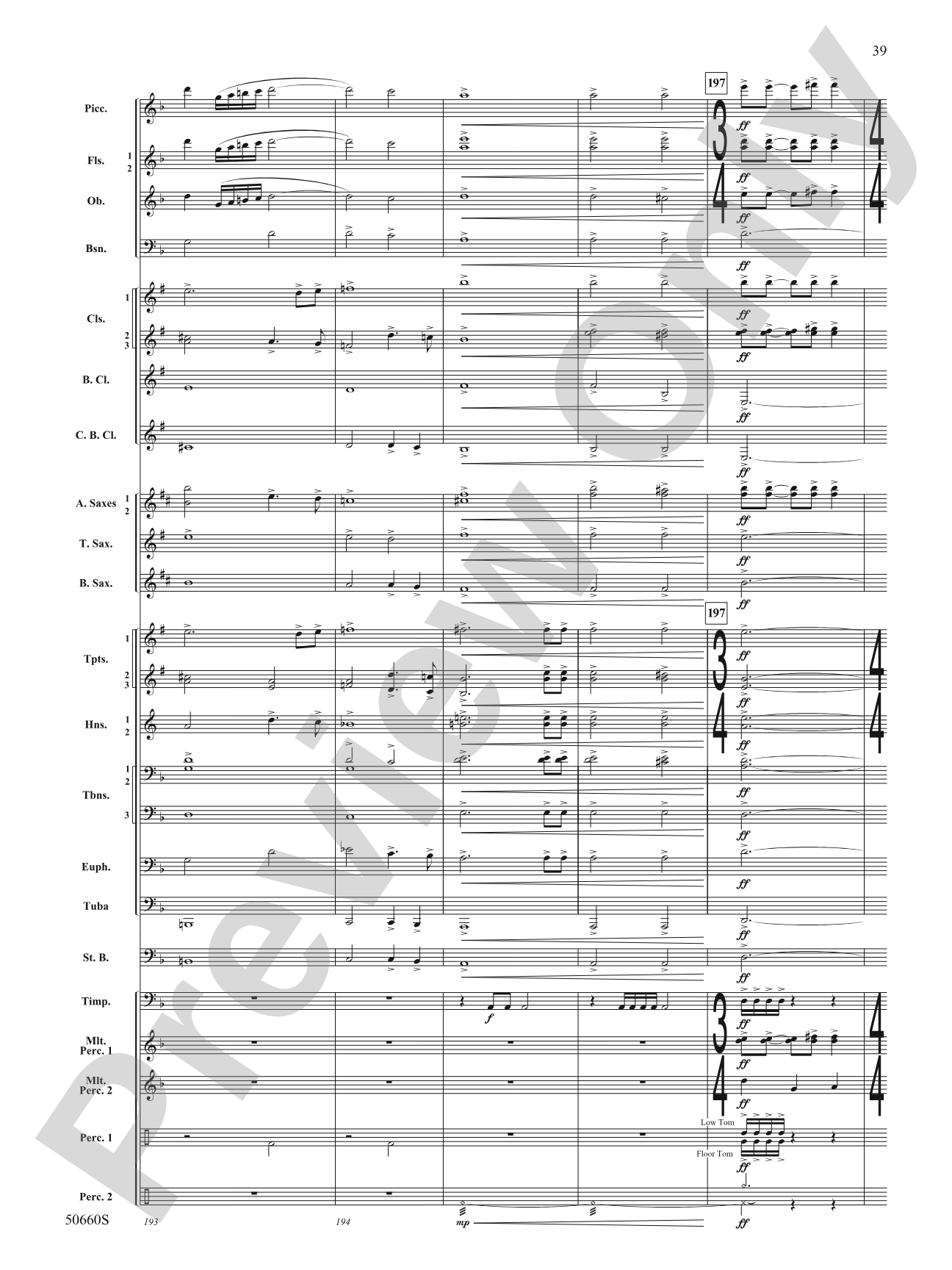 Rapture: Concert Band Conductor Score & Parts
