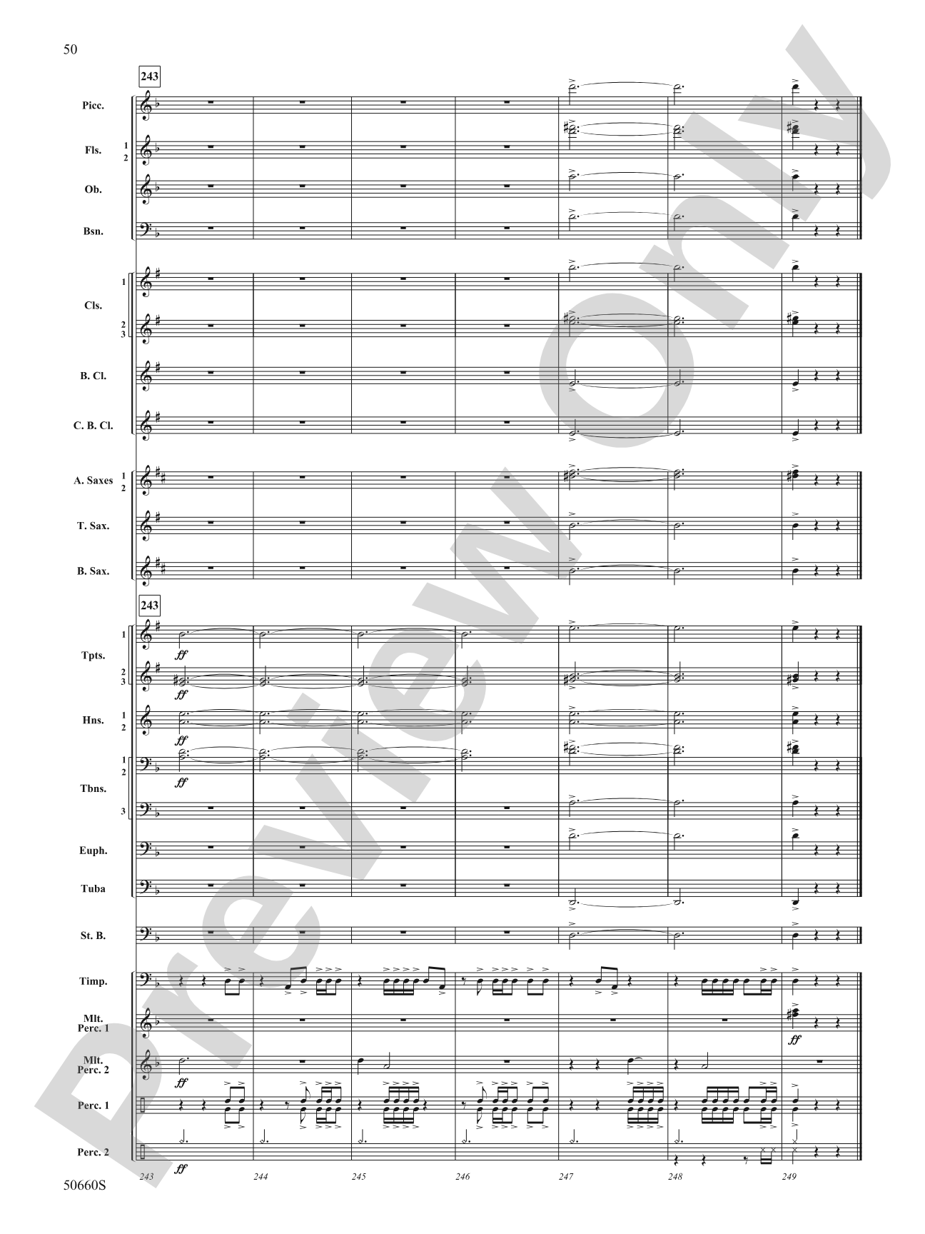 Rapture: Concert Band Conductor Score & Parts