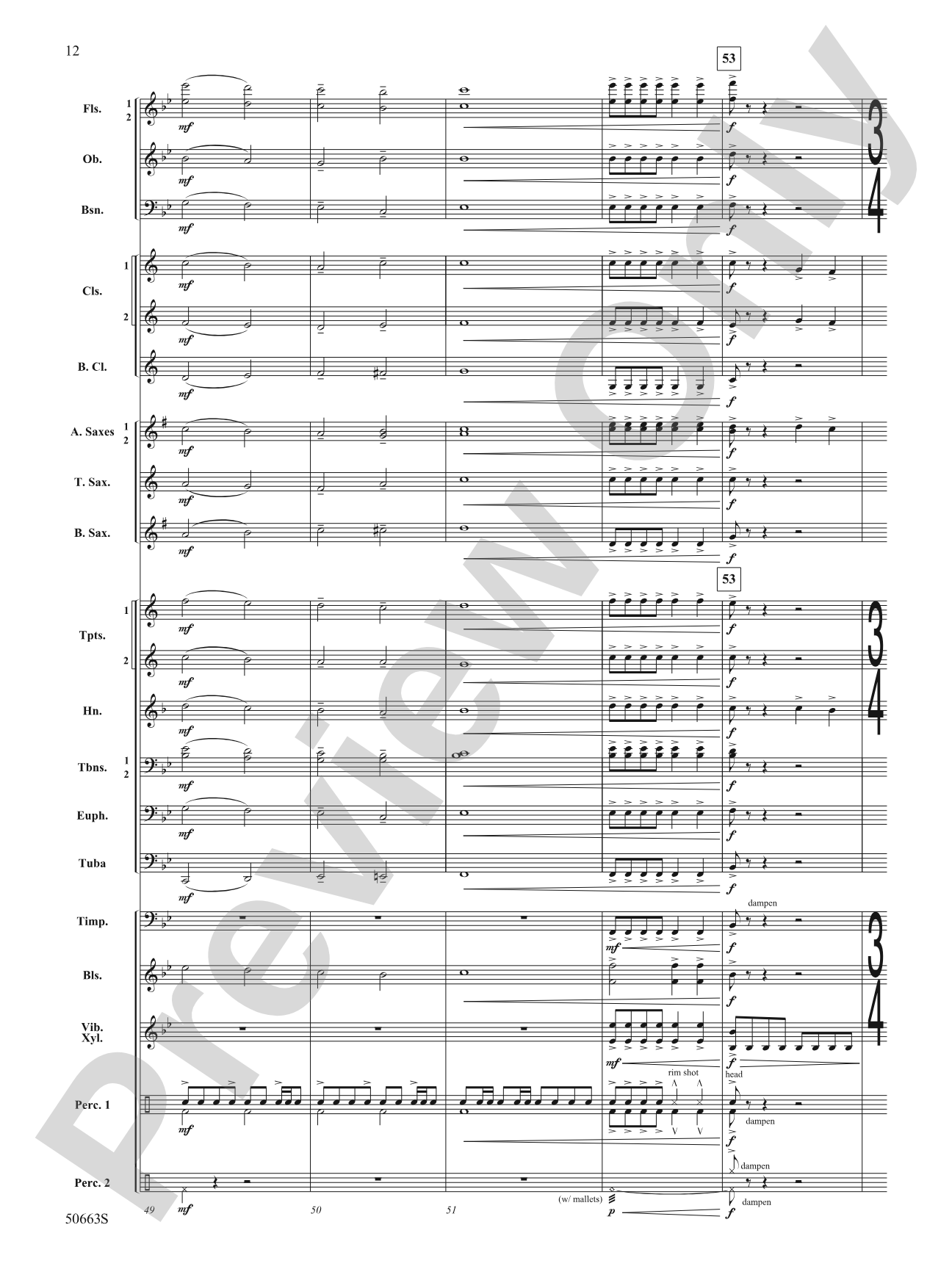 Zip Line: Concert Band Conductor Score & Parts
