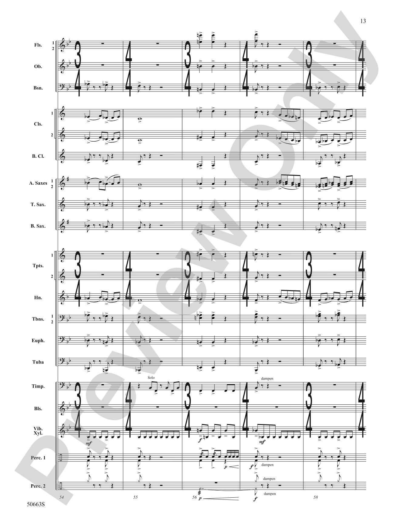 Zip Line: Concert Band Conductor Score & Parts