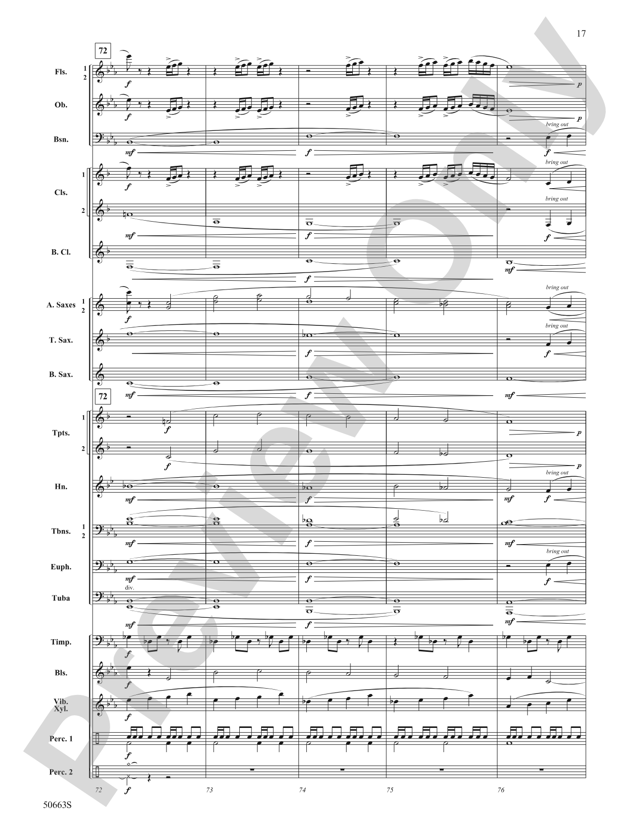 Zip Line: Concert Band Conductor Score & Parts