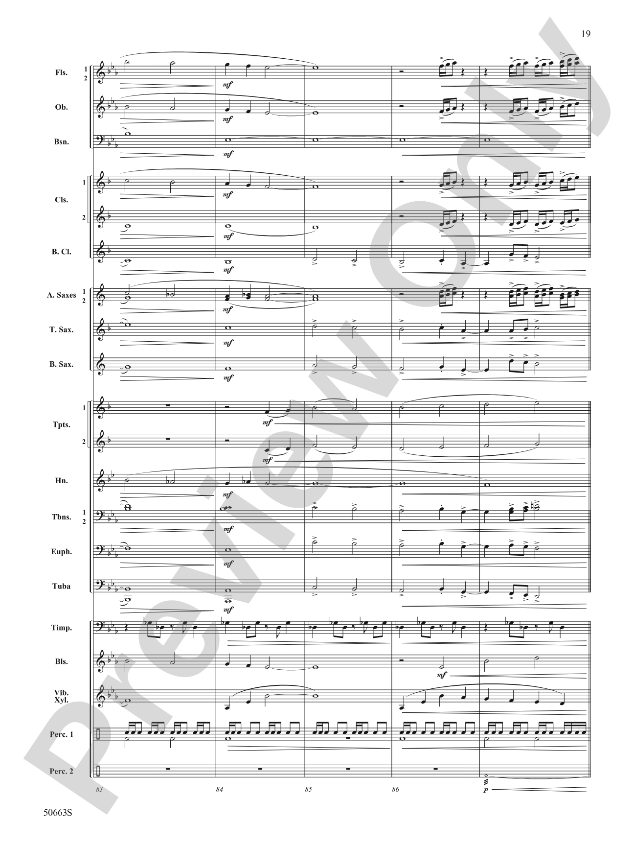Zip Line: Concert Band Conductor Score & Parts