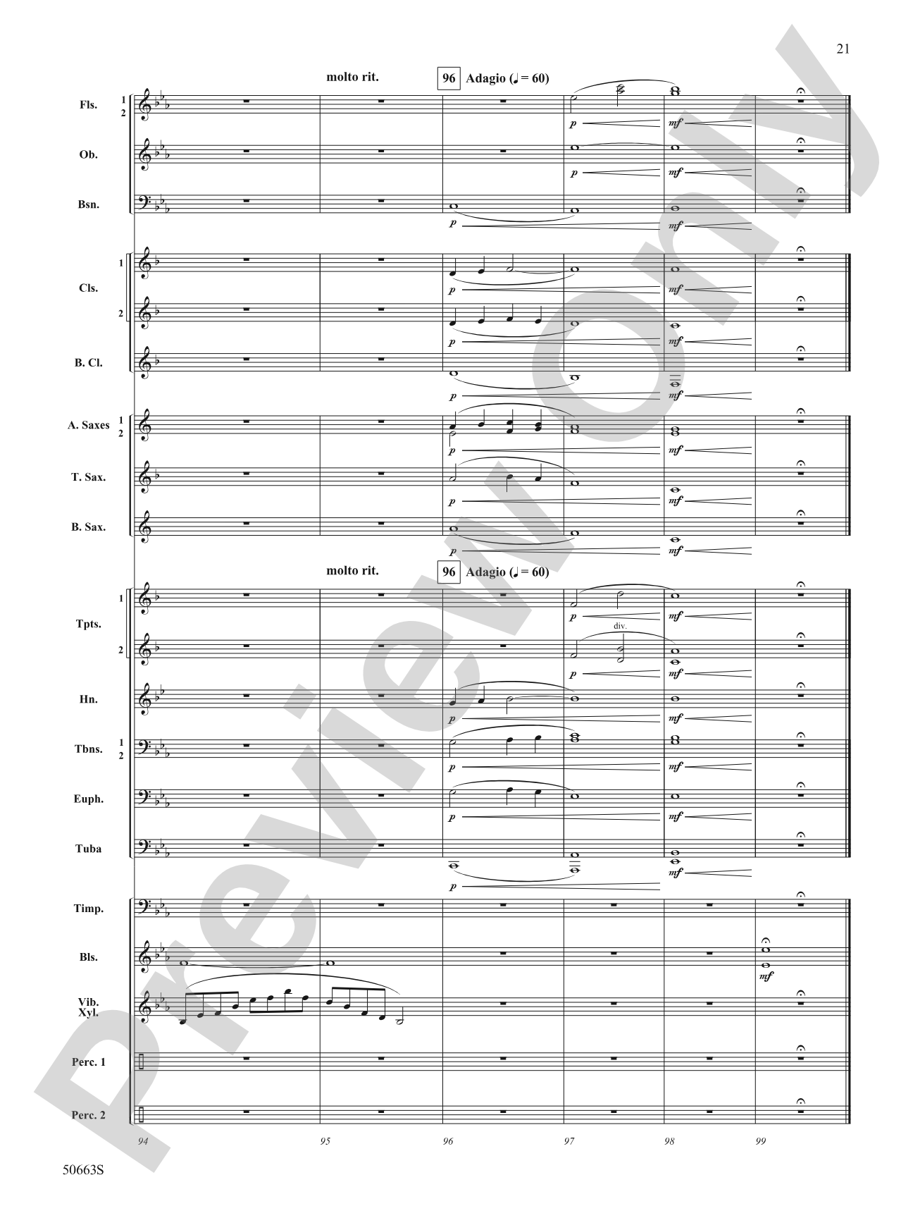 Zip Line: Concert Band Conductor Score & Parts