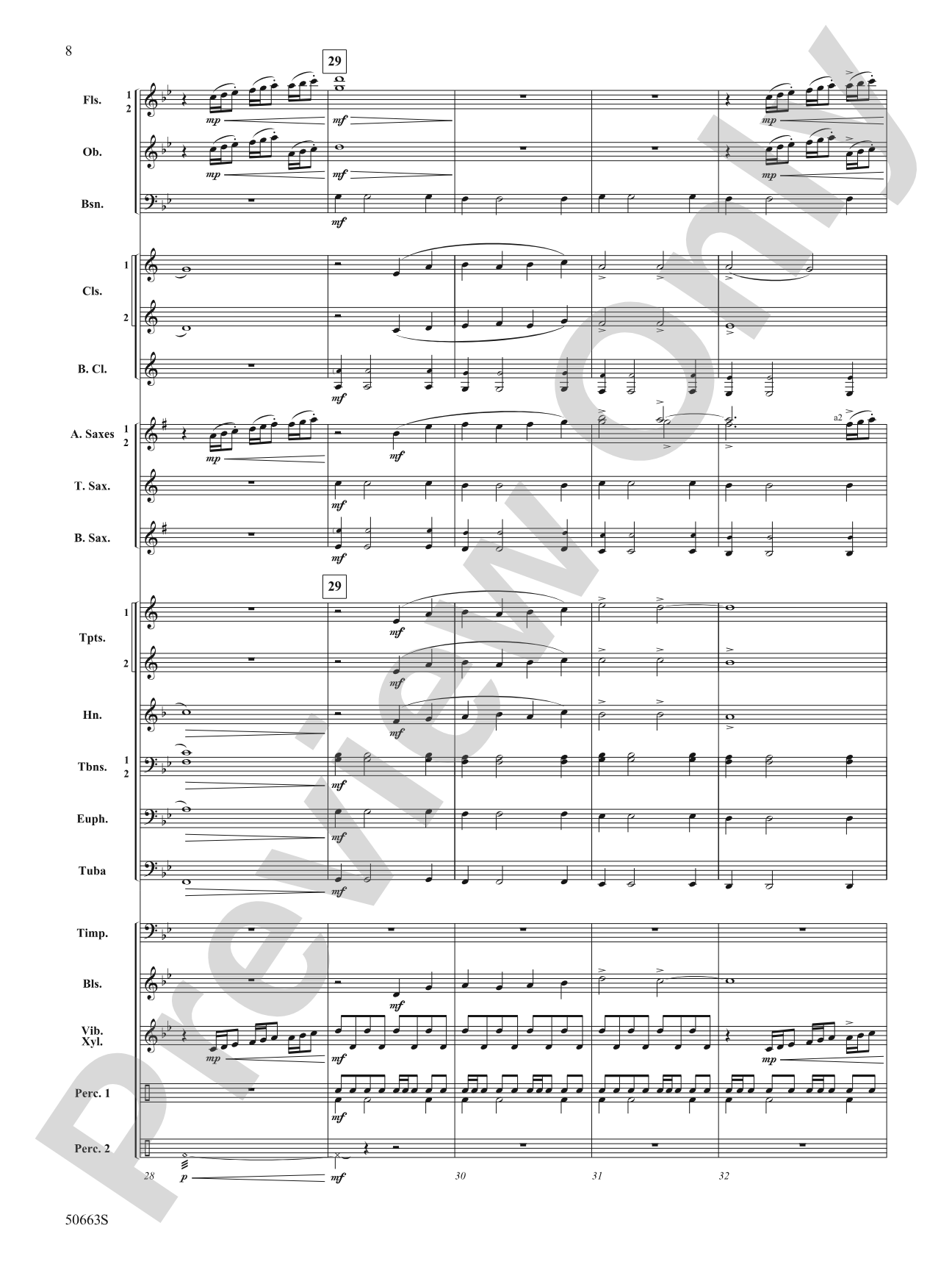Zip Line: Concert Band Conductor Score & Parts
