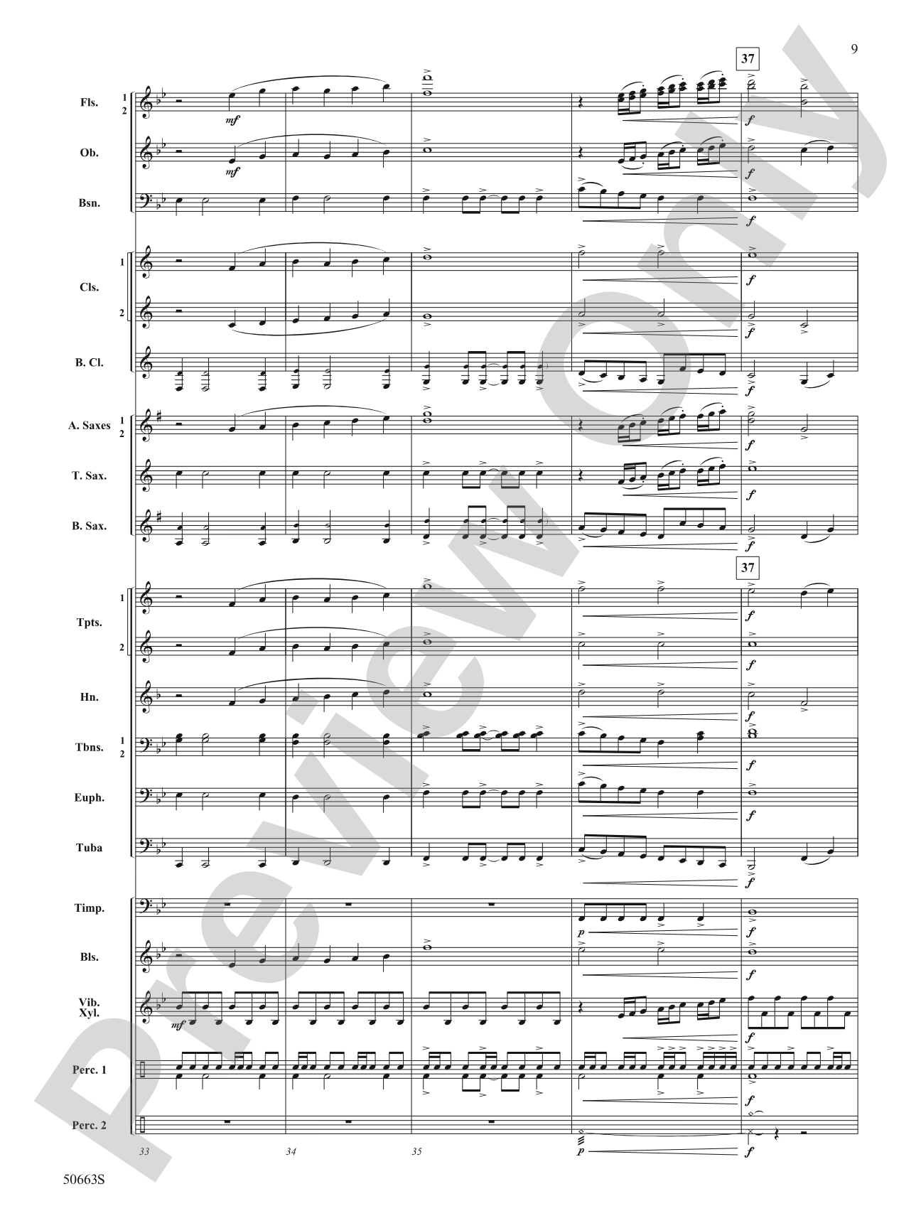 Zip Line: Concert Band Conductor Score & Parts