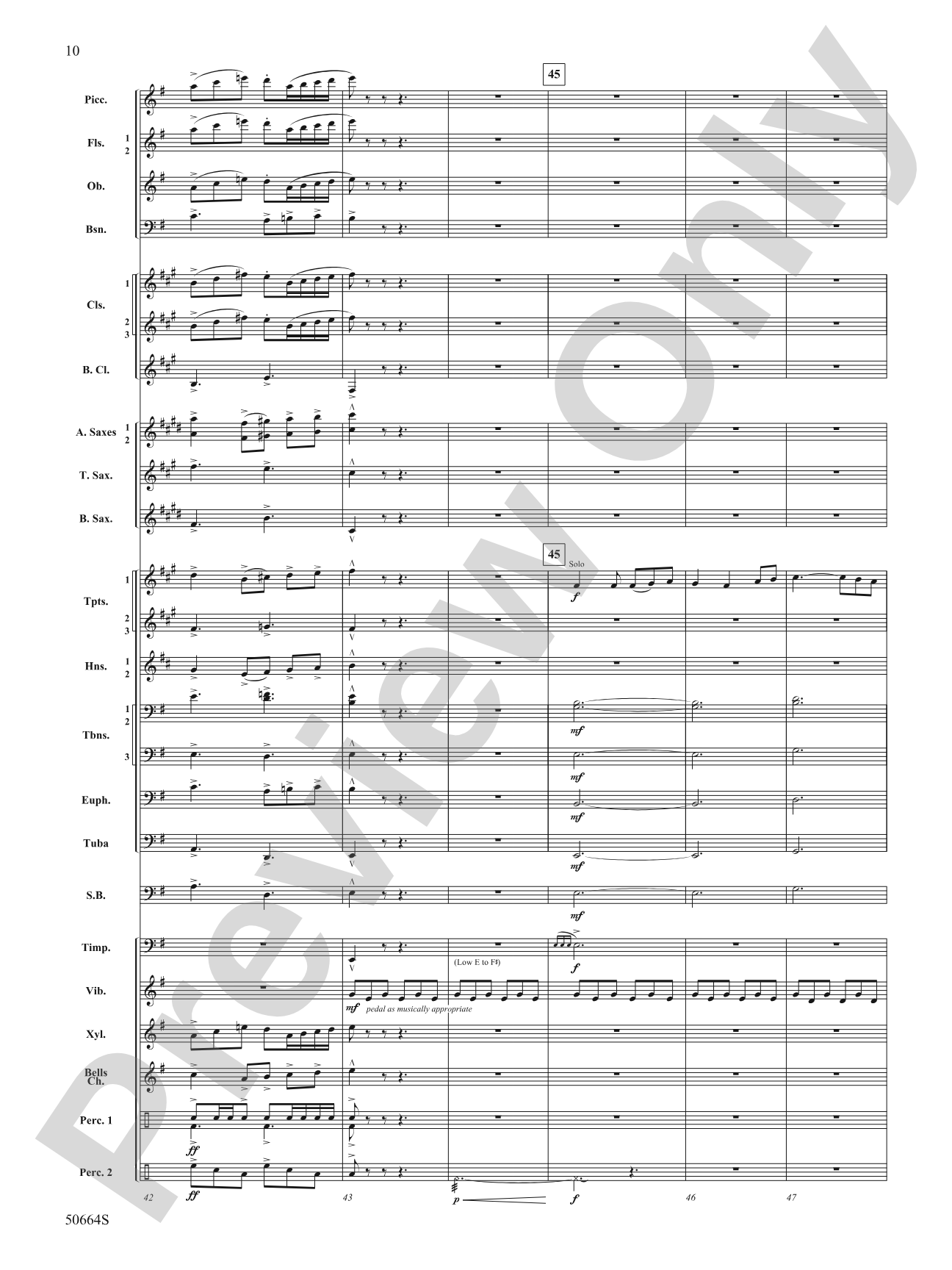 Orbital: Concert Band Conductor Score & Parts